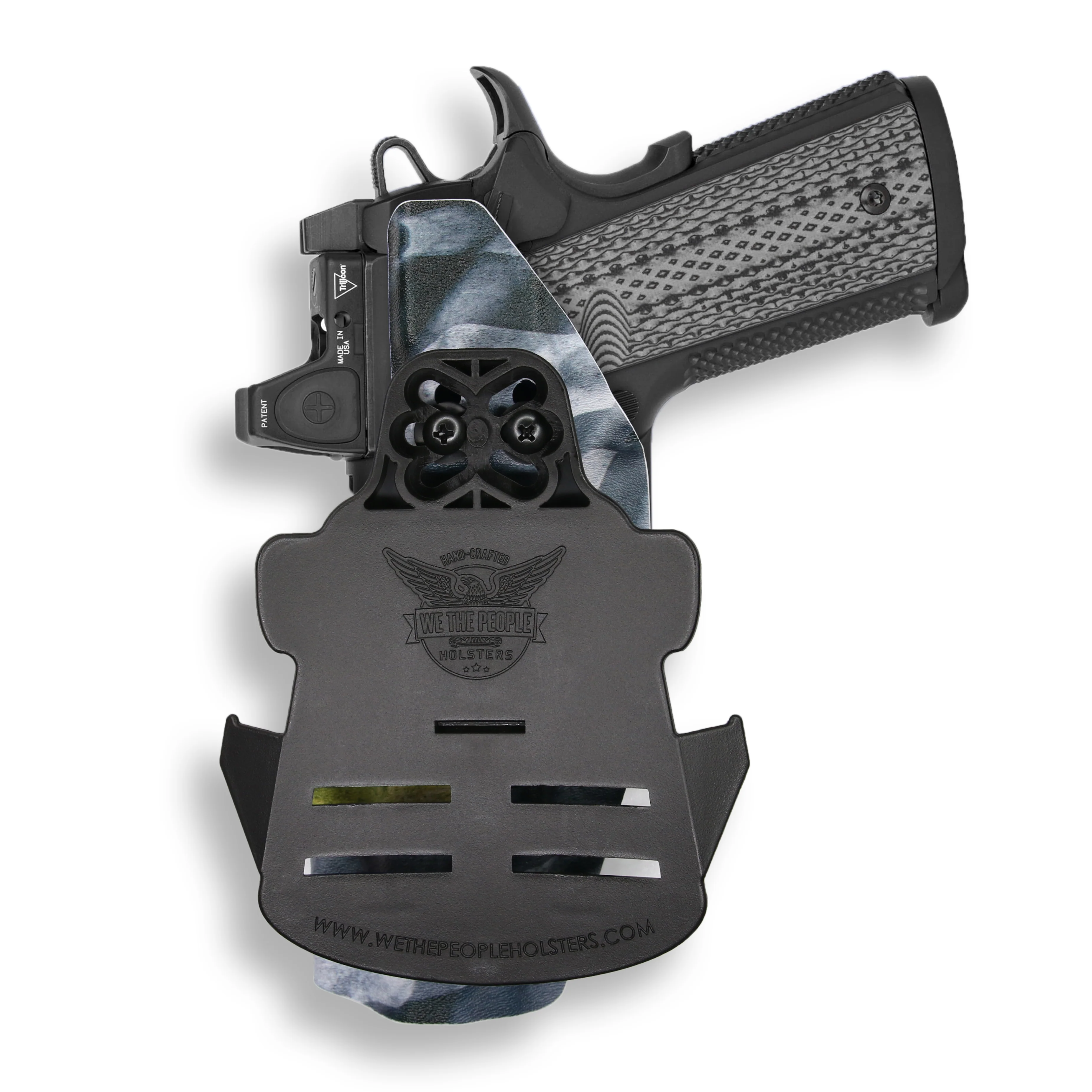 1911 5" Government 45ACP with Rail Only Red Dot Optic Cut OWB Holster - Image 22