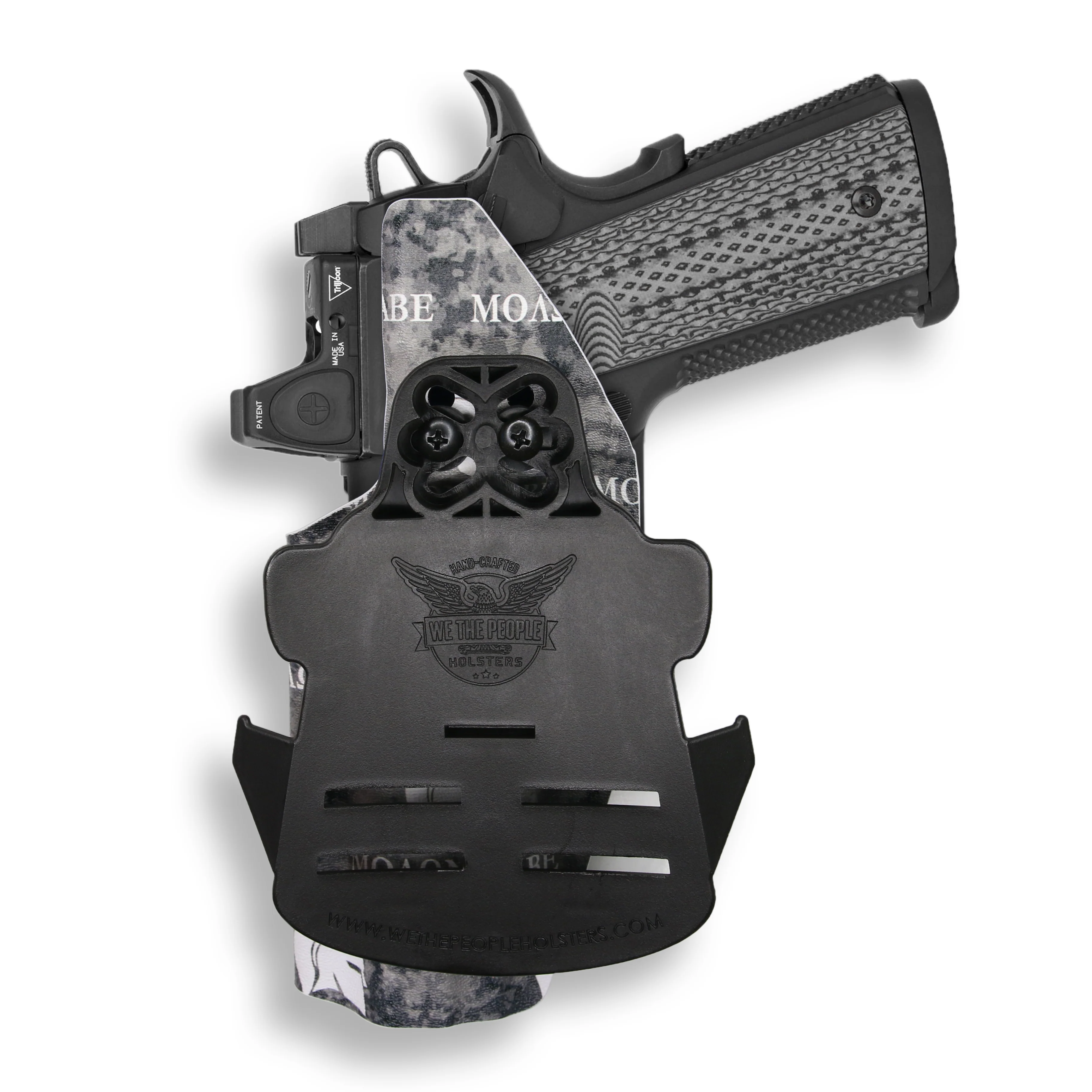 1911 5" Government 45ACP with Rail Only Red Dot Optic Cut OWB Holster - Image 25