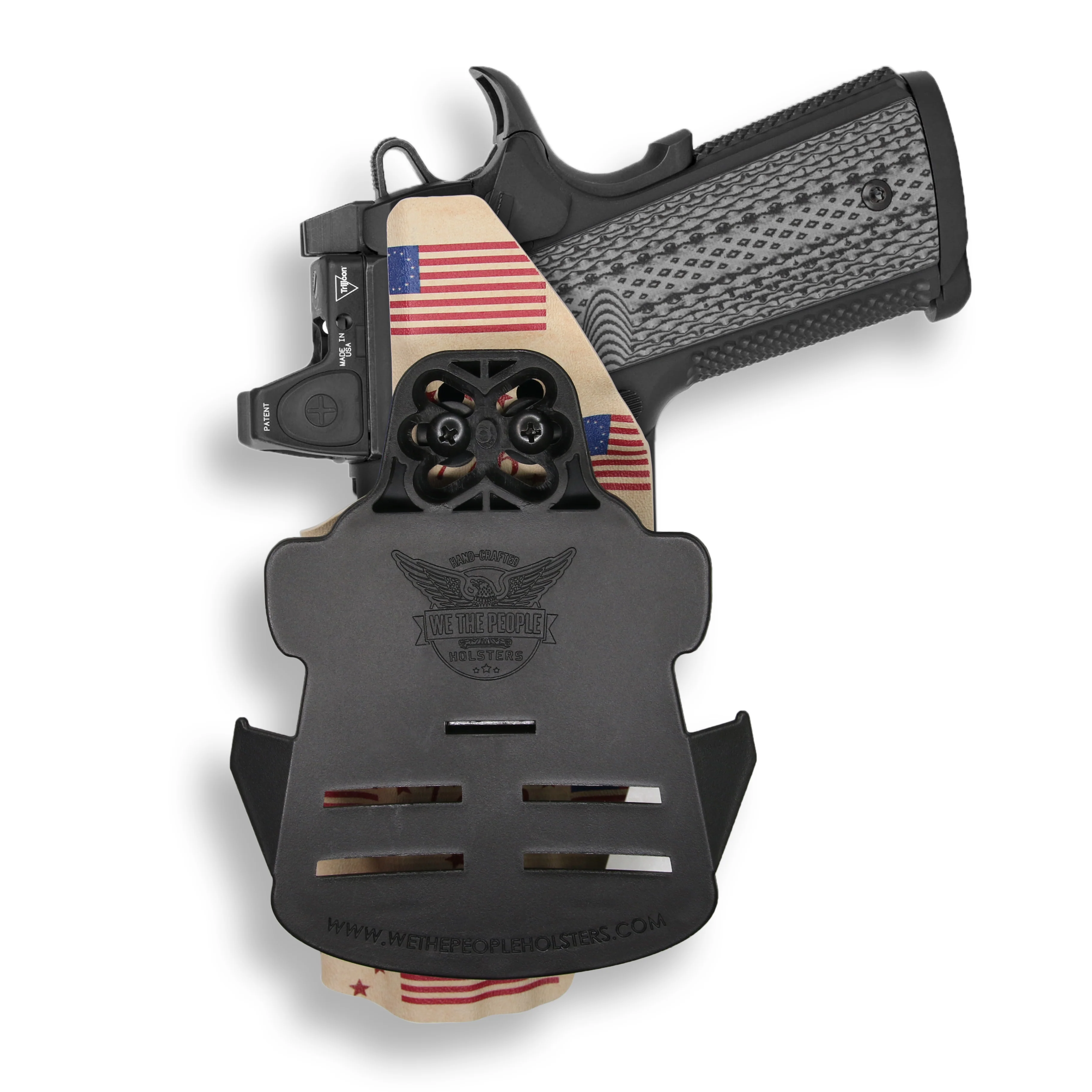 1911 5" Government 45ACP with Rail Only Red Dot Optic Cut OWB Holster - Image 29