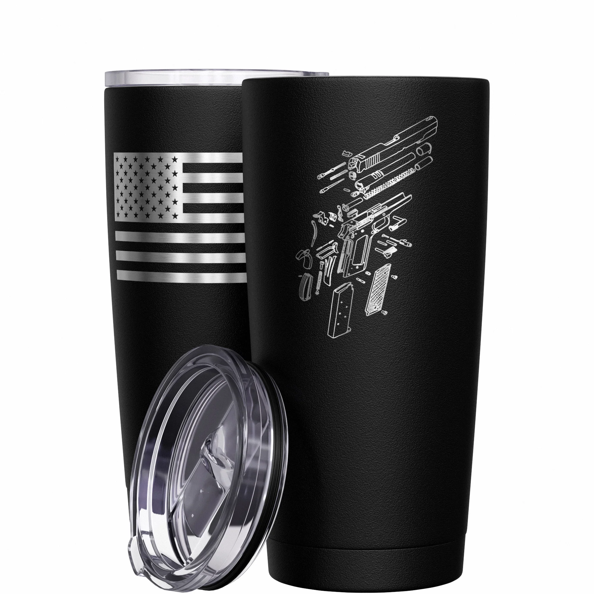 1911 Schematics Stainless Steel Tumbler - Image 10