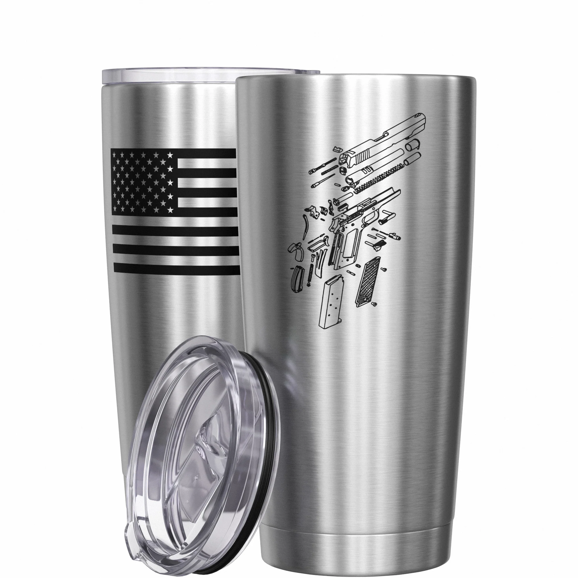 1911 Schematics Stainless Steel Tumbler - Image 11
