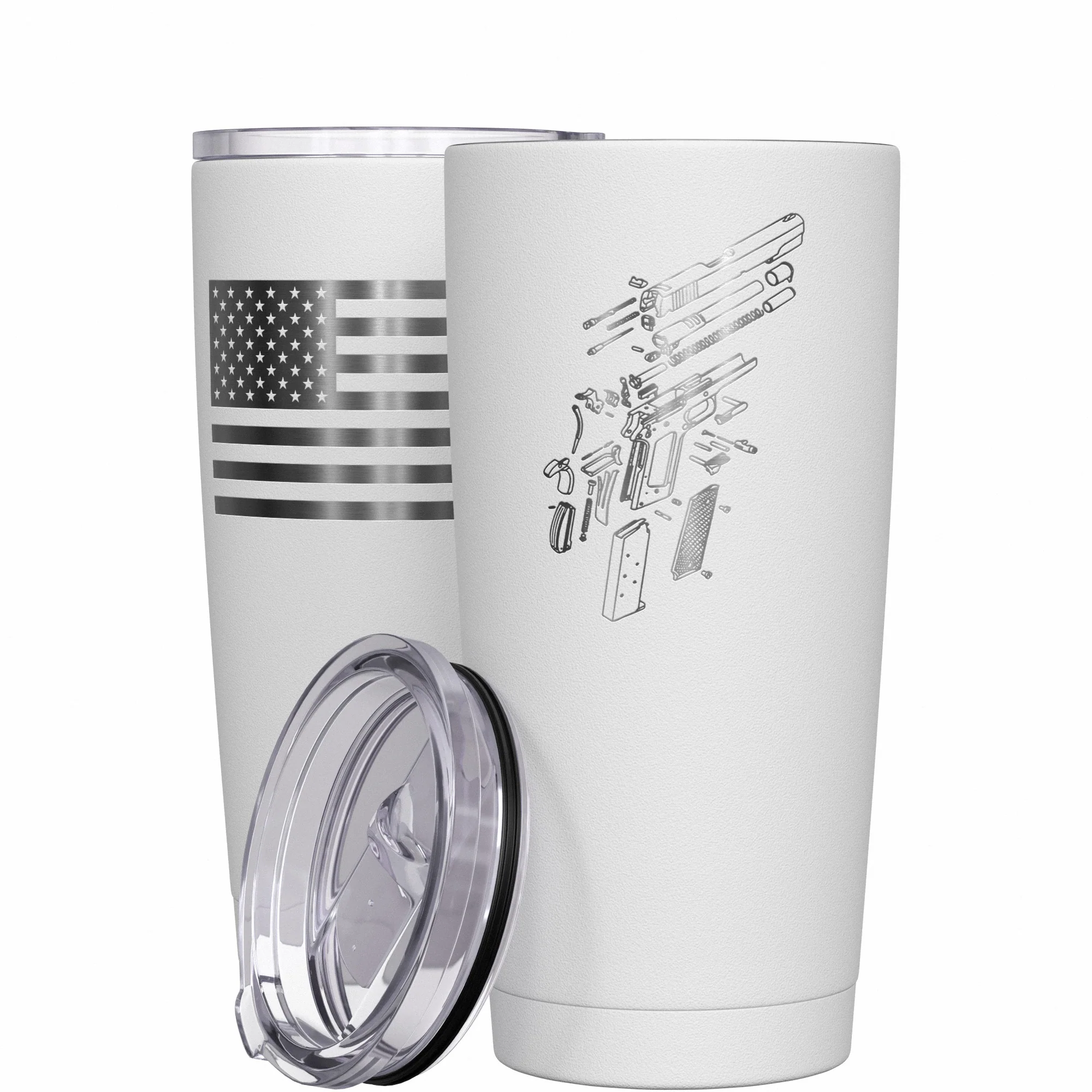 1911 Schematics Stainless Steel Tumbler - Image 12