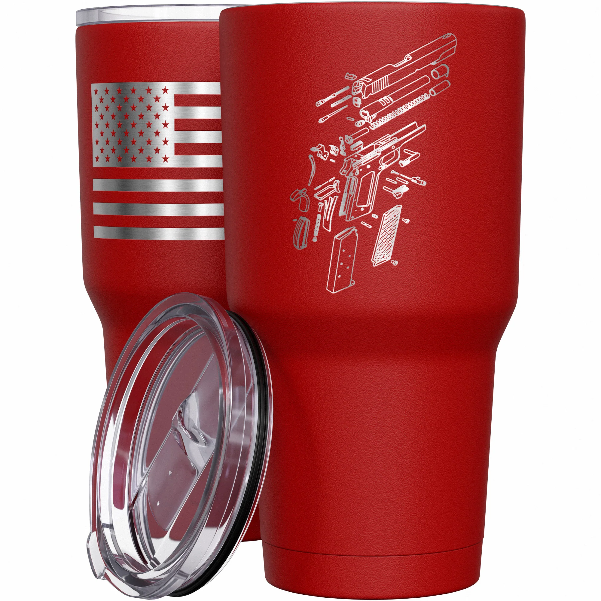 1911 Schematics Stainless Steel Tumbler - Image 8