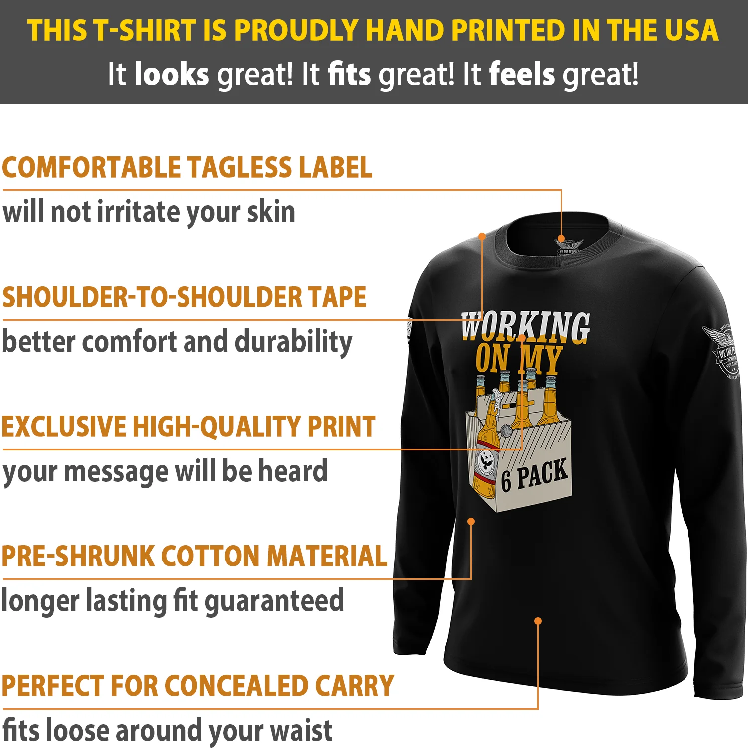 6 Pack Long Sleeve Shirt - Image 6
