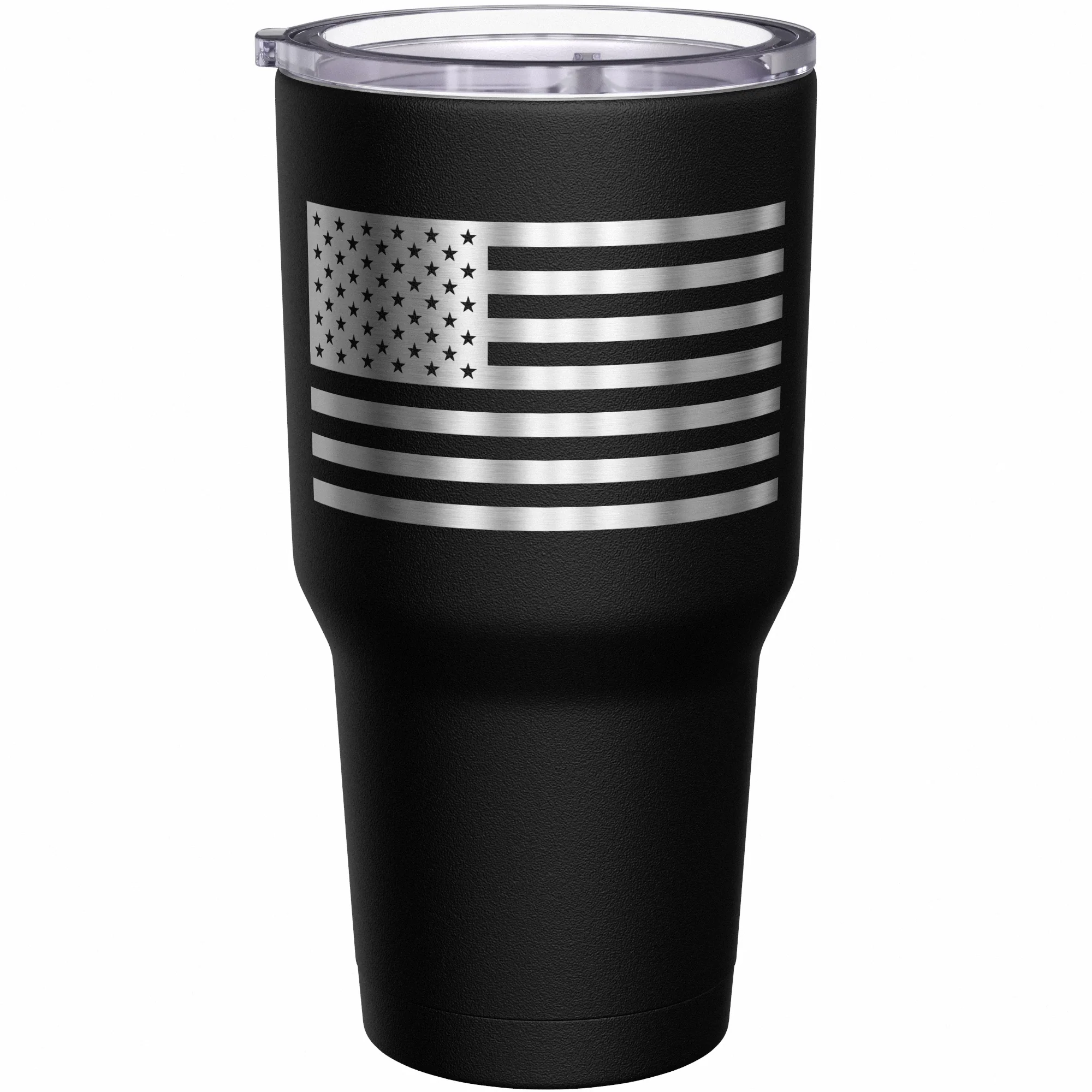 Air Force Vet + American Flag Stainless Steel Tumbler - Image 4