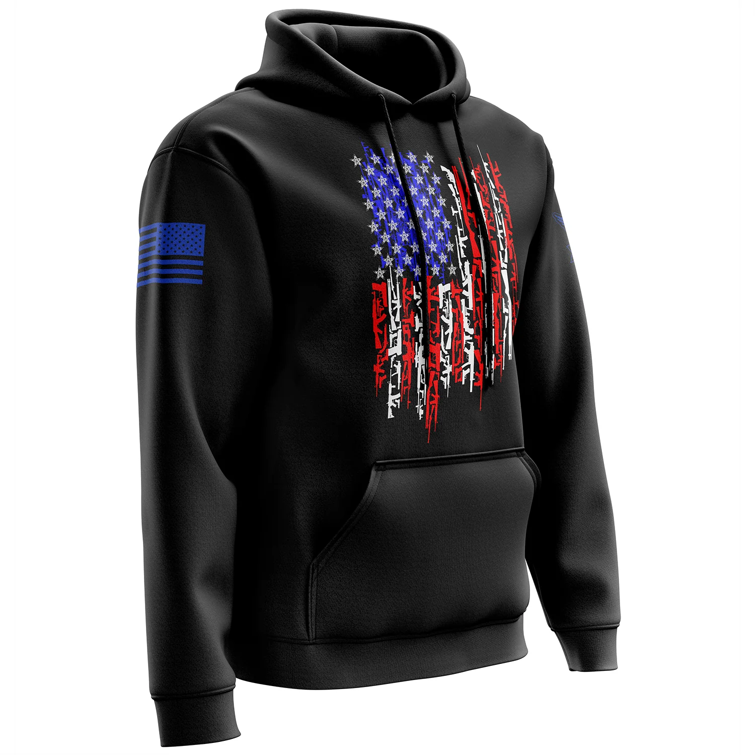 American Flag In Guns 2.0 Hoodie - Image 4