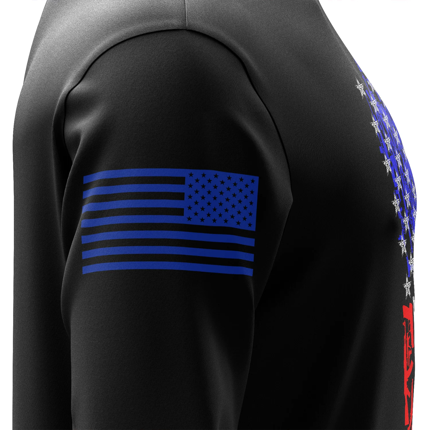American Flag In Guns 2.0 Long Sleeve Shirt - Image 5