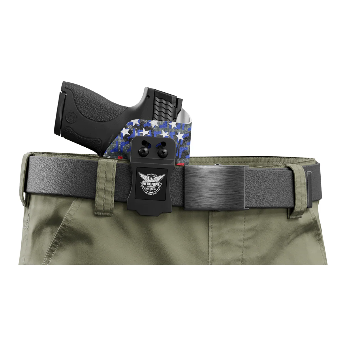 American Flag in Guns Patriotic Colors Custom Printed Holster - IWB Kydex Holster - Image 5