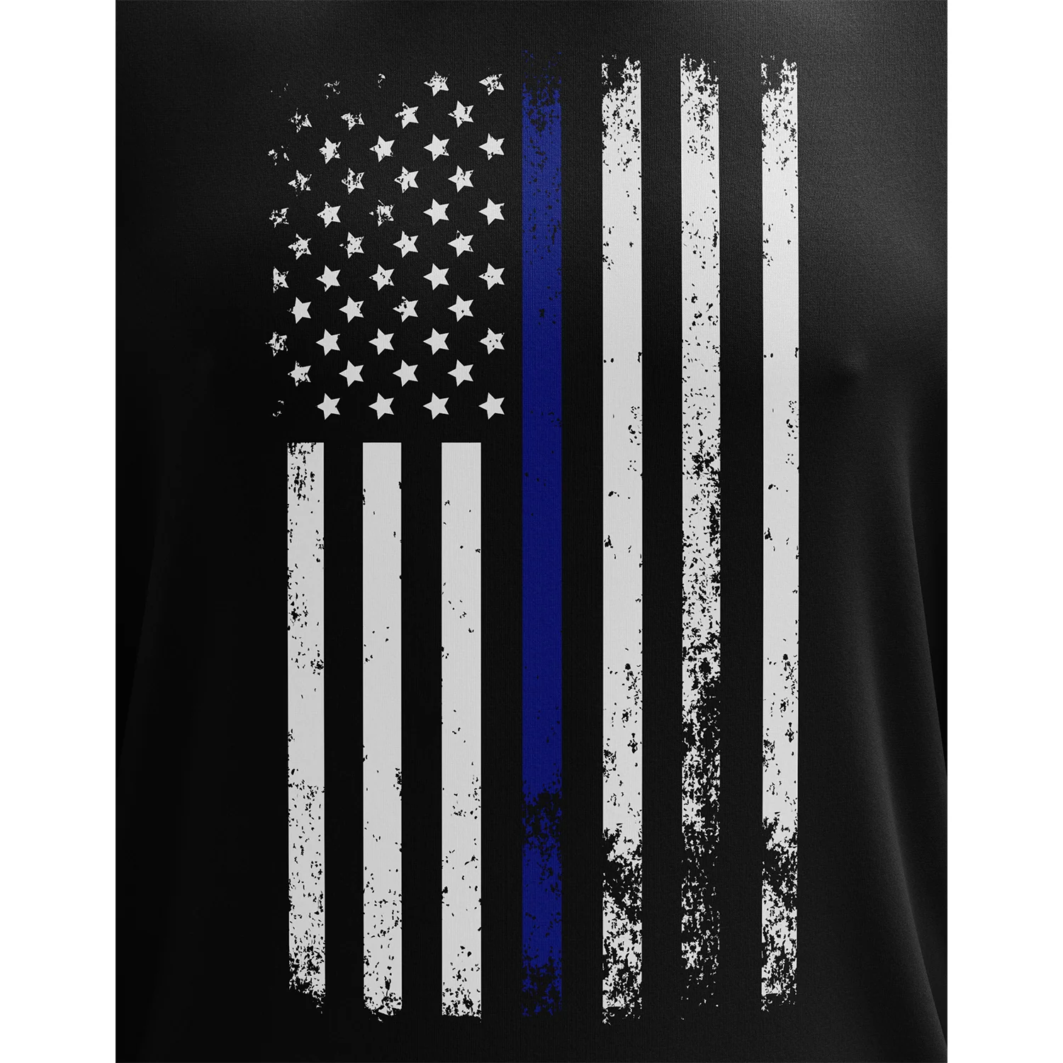American Flag Thin Blue Line Long Sleeve Shirt - Image 3
