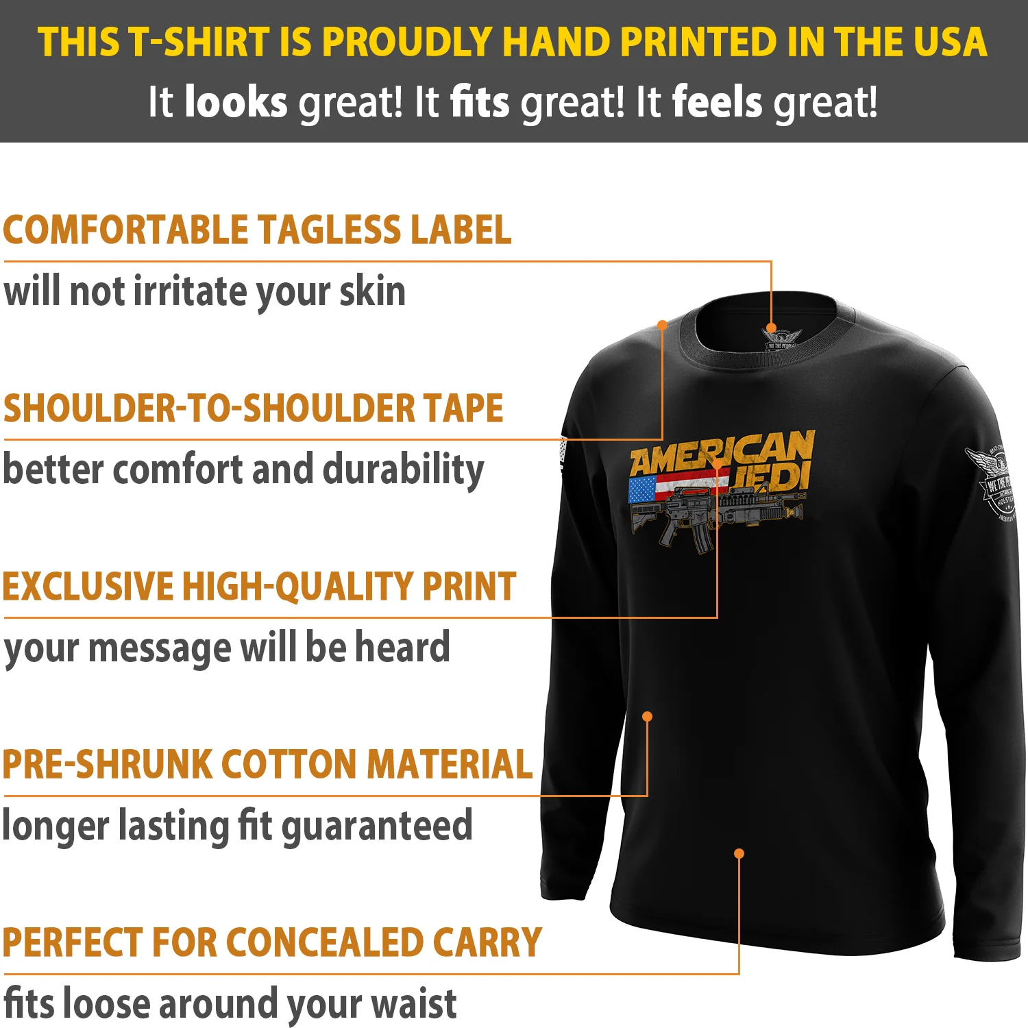 American Jedi Long Sleeve Shirt - Image 6