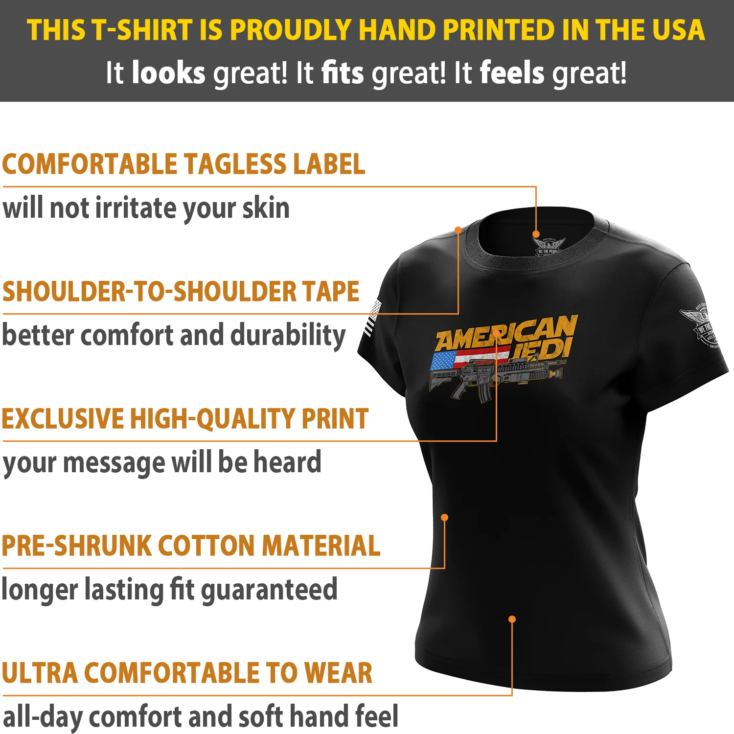 American Jedi Women's Short Sleeve Shirt - Image 6