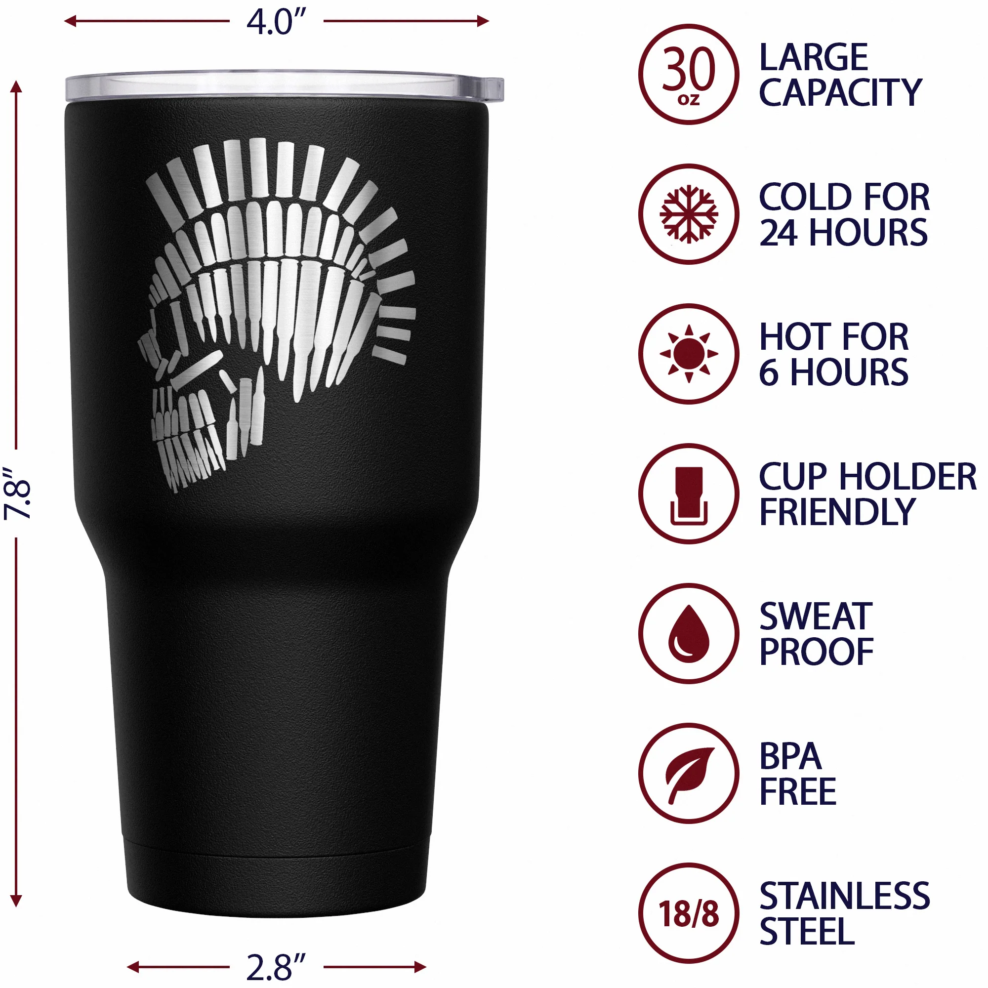 Ammo Spartan Stainless Steel Tumbler - Image 6
