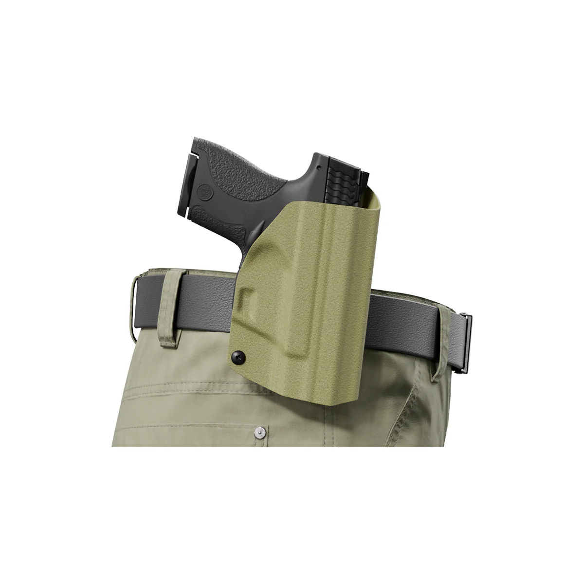 Army Green Custom Printed Holster - OWB Kydex Holster - Image 6