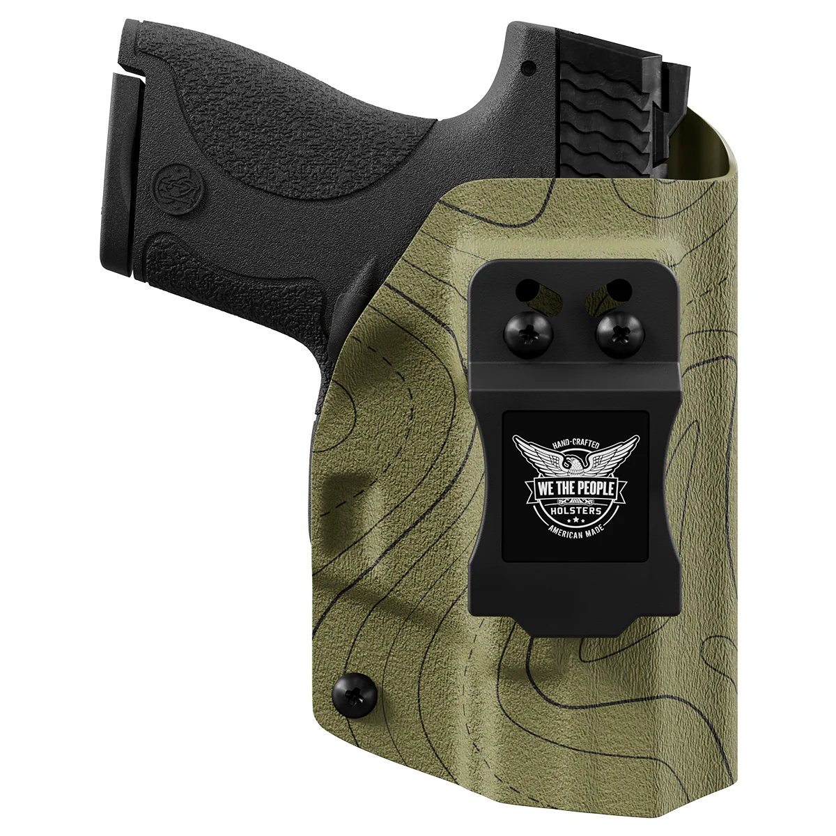 Army Green Geo Contour Custom Printed Holster - IWB Kydex Holster