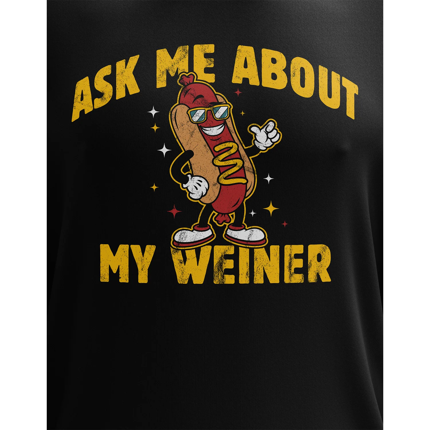 Ask Me About My Weiner Long Sleeve Shirt - Image 3