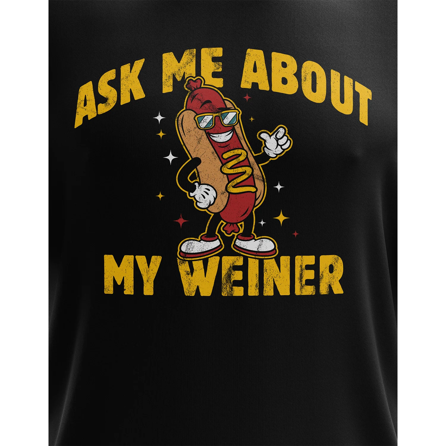 Ask Me About My Weiner Short Sleeve Shirt - Image 3