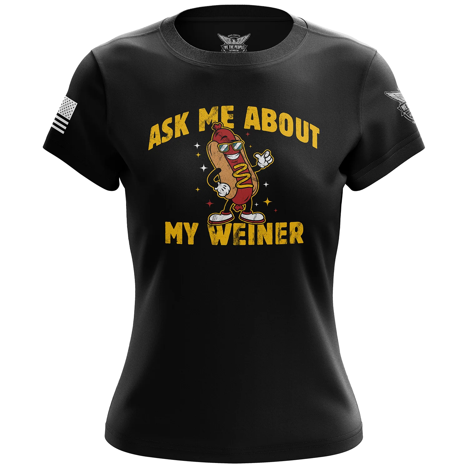 Ask Me About My Weiner Women's Short Sleeve Shirt