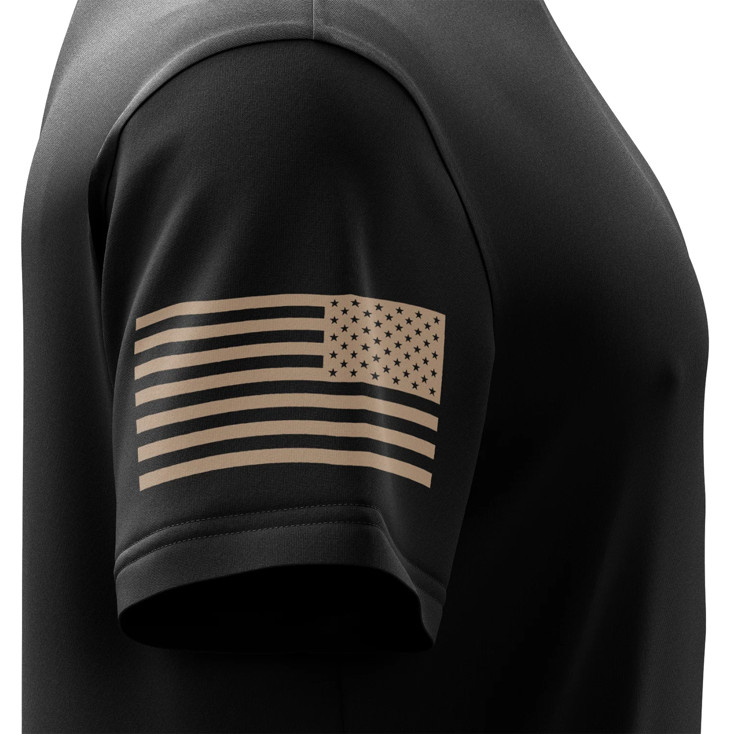 Basic - Black + Tan Short Sleeve Shirt - Image 5