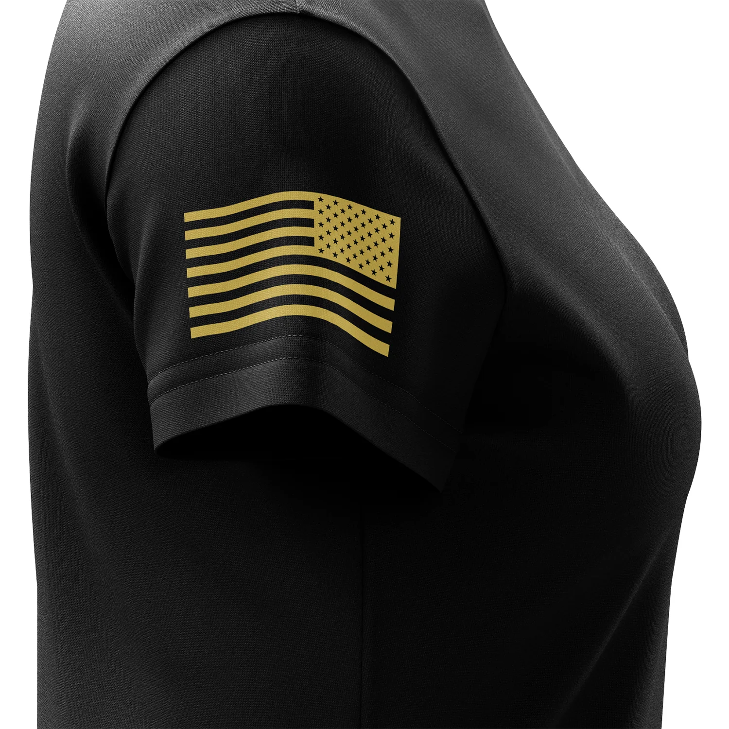 Basic - Black + Gold Women's Short Sleeve Shirt - Image 5