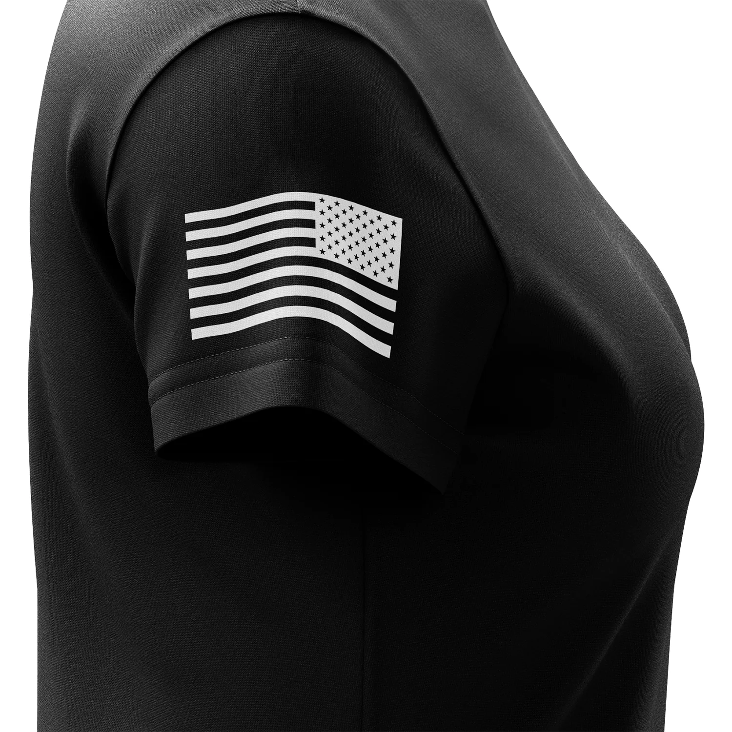 Basic - Black + White Women's Short Sleeve Shirt - Image 5