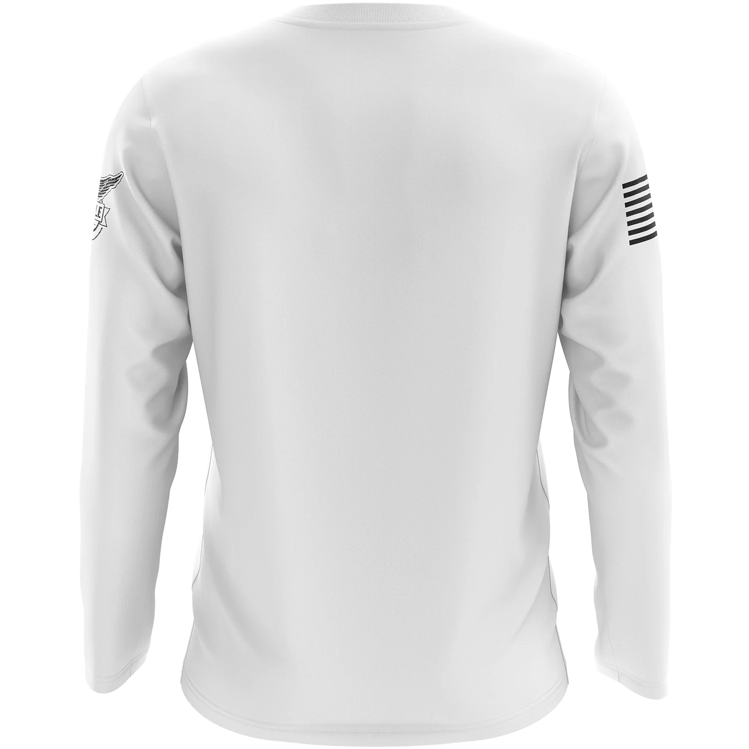 Basic - White + Black Long Sleeve Shirt - Image 2