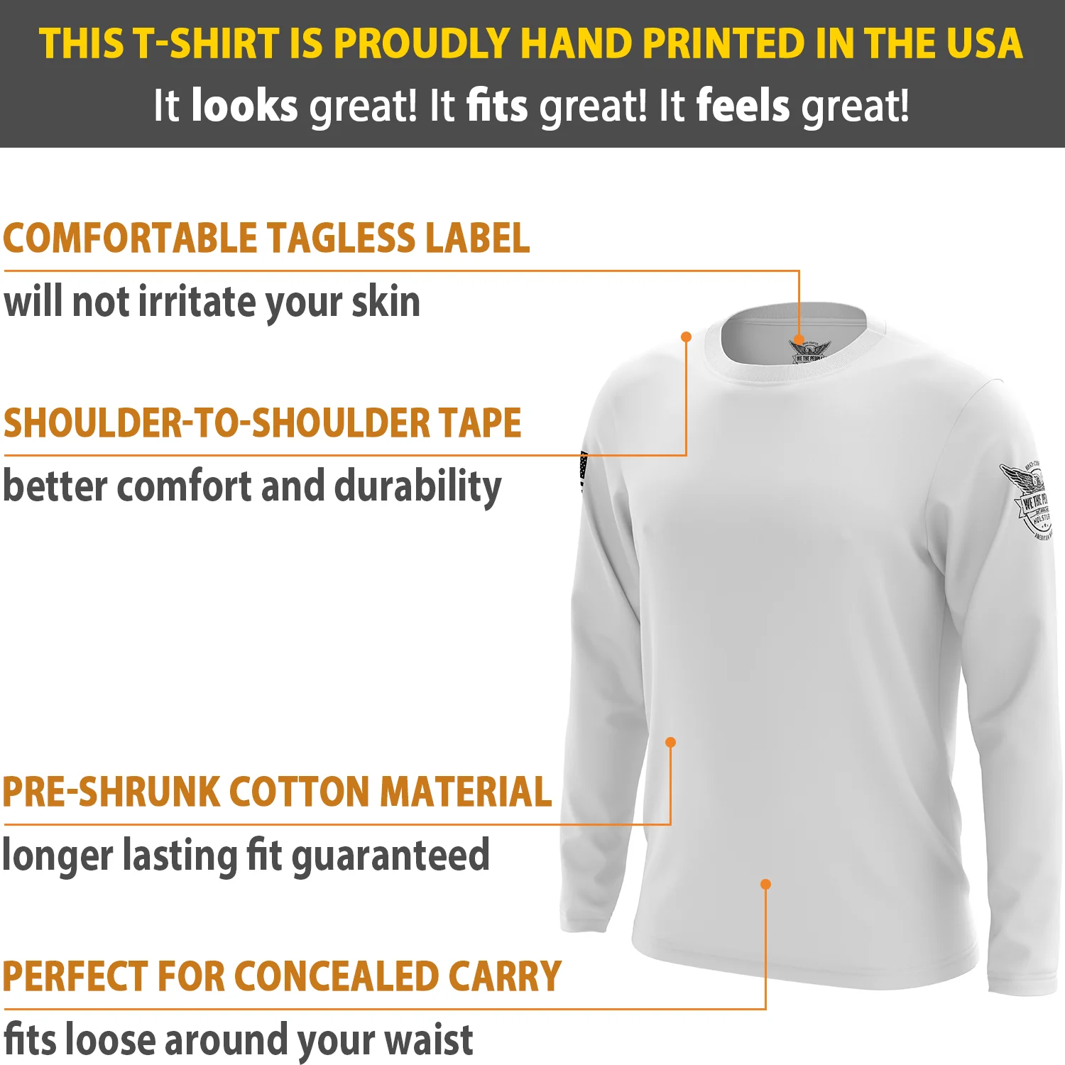 Basic - White + Black Long Sleeve Shirt - Image 6