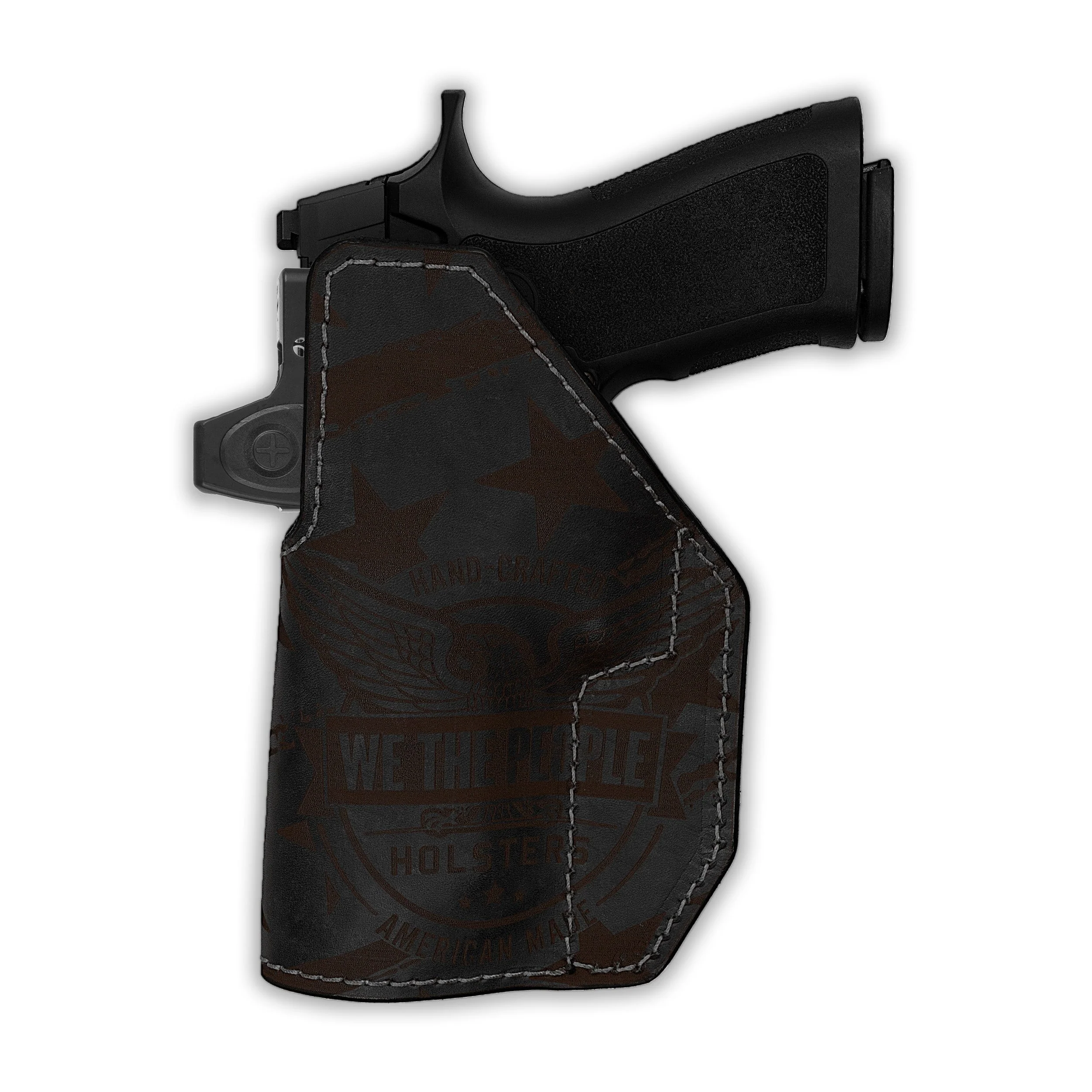 Beretta APX A1 Full Size Tactical Red Dot Optic Cut Independence Leather IWB Slimfit Holster - Image 4