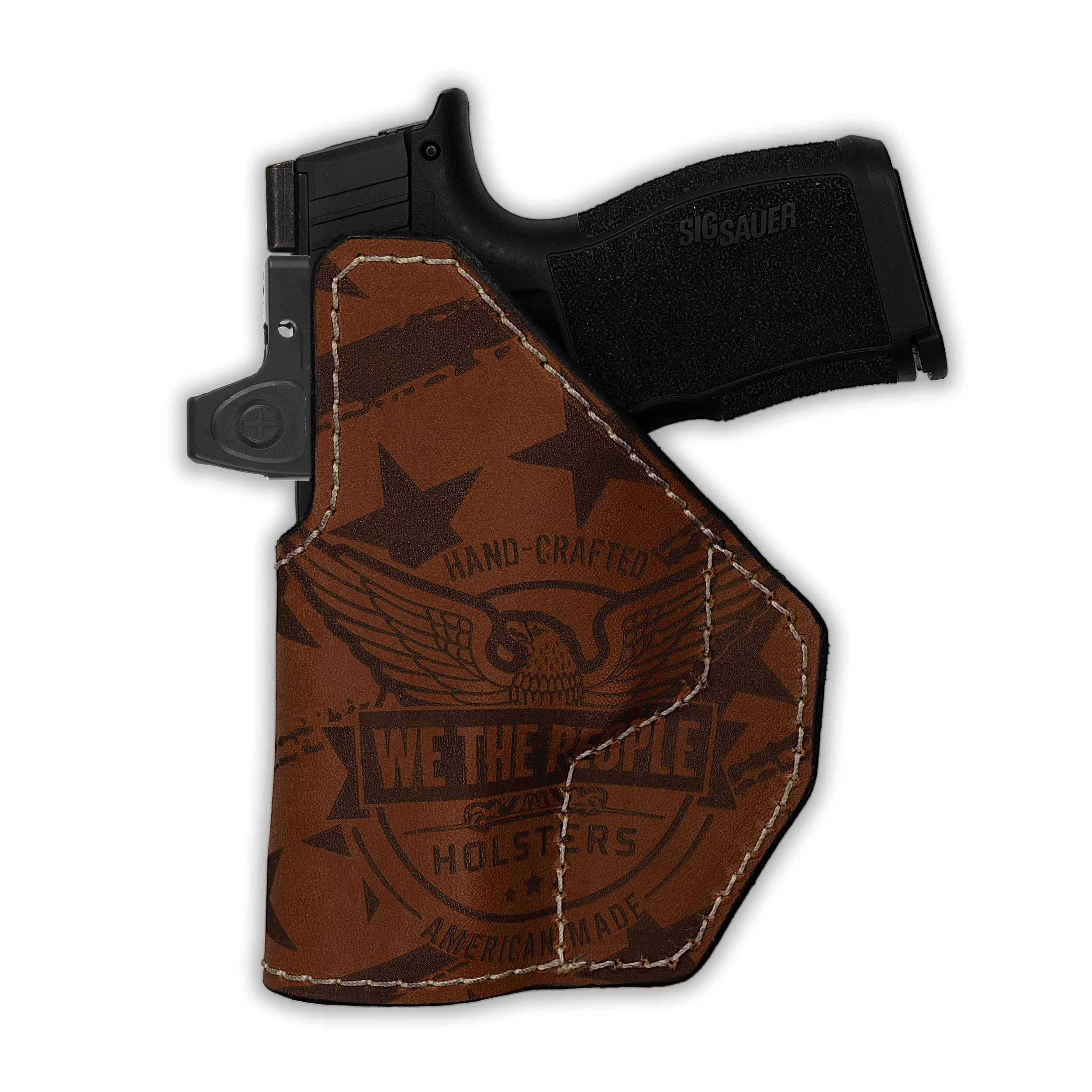 Bersa Thunder 380 Plus Red Dot Optic Cut Independence Leather IWB Slimfit Holster - Image 2
