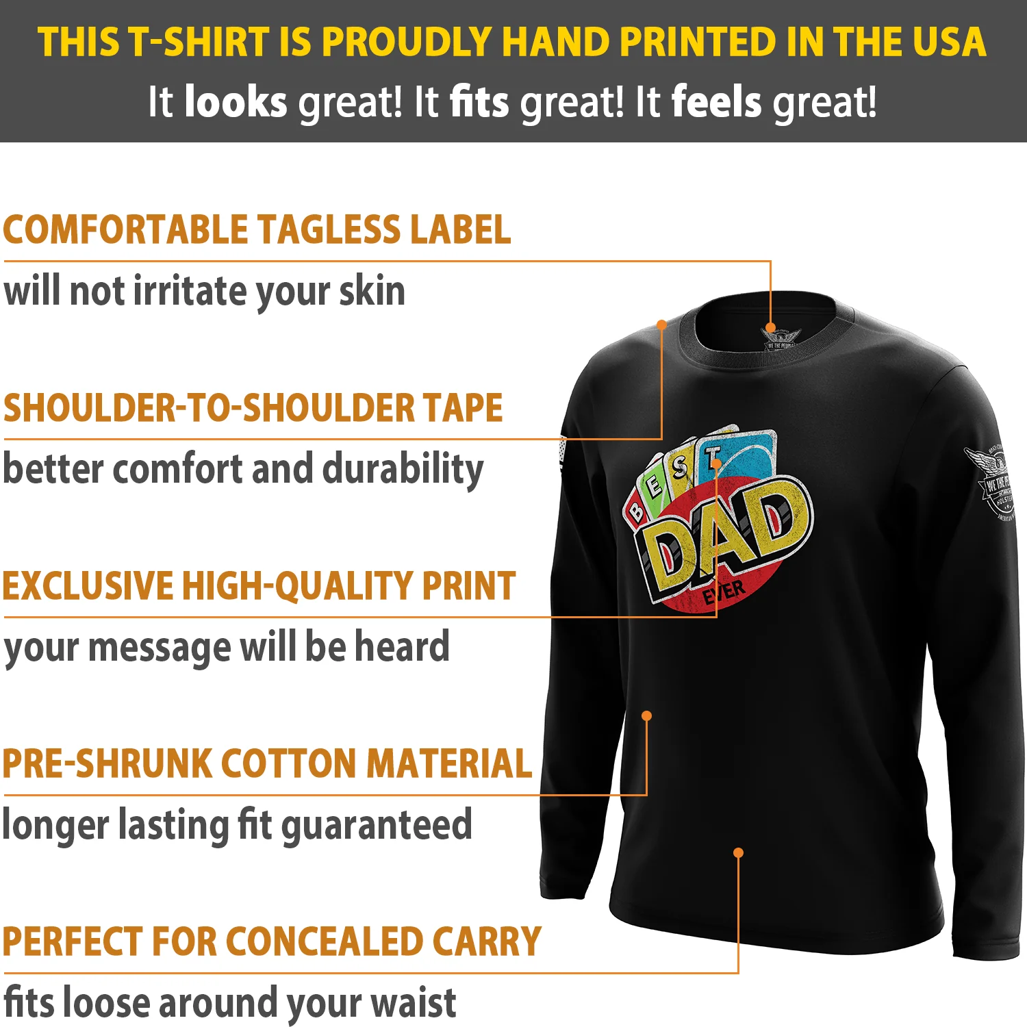 Best Dad Ever Long Sleeve Shirt - Image 6