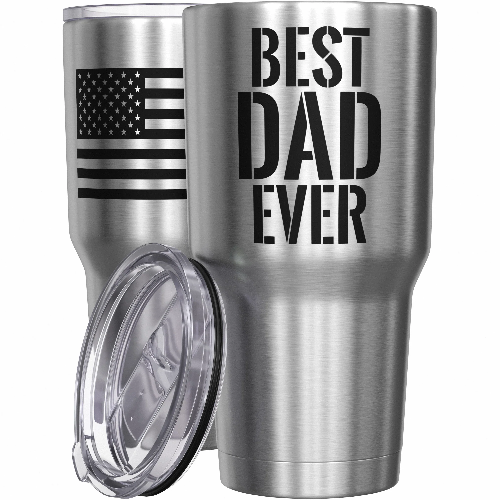 Best Dad Ever Stainless Steel Tumbler - Image 7