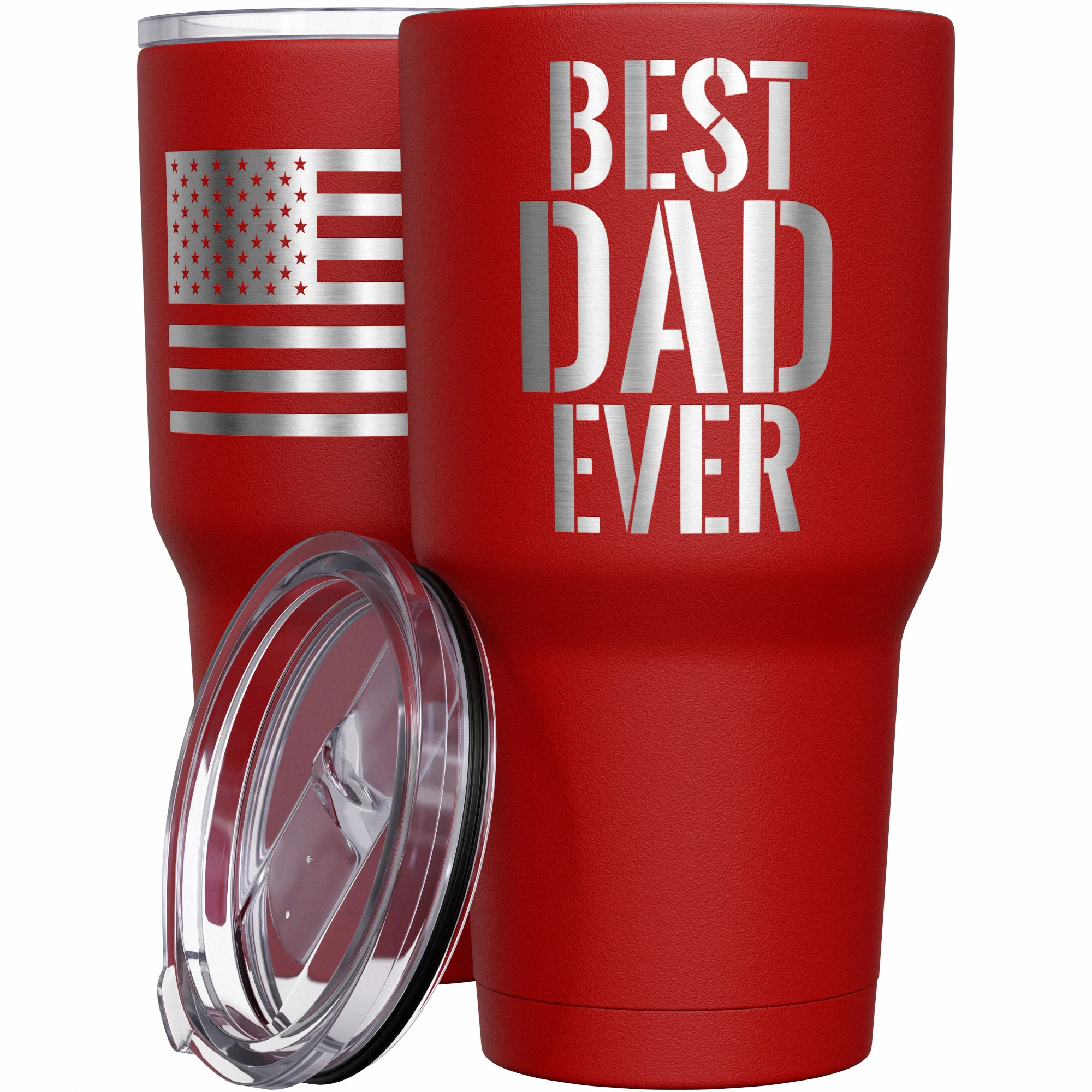 Best Dad Ever Stainless Steel Tumbler - Image 8