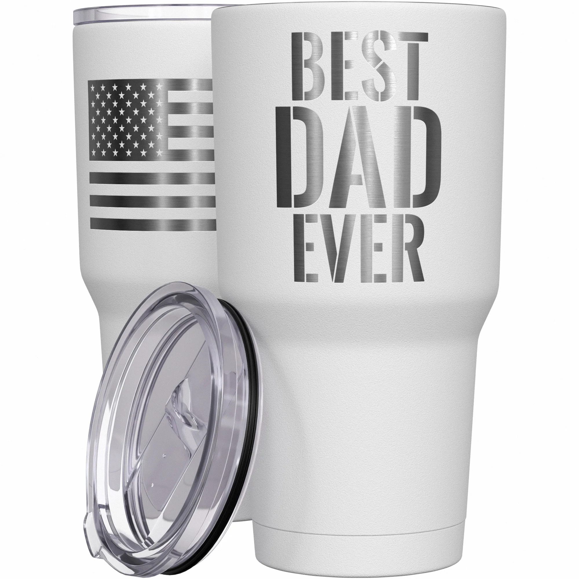 Best Dad Ever Stainless Steel Tumbler - Image 9