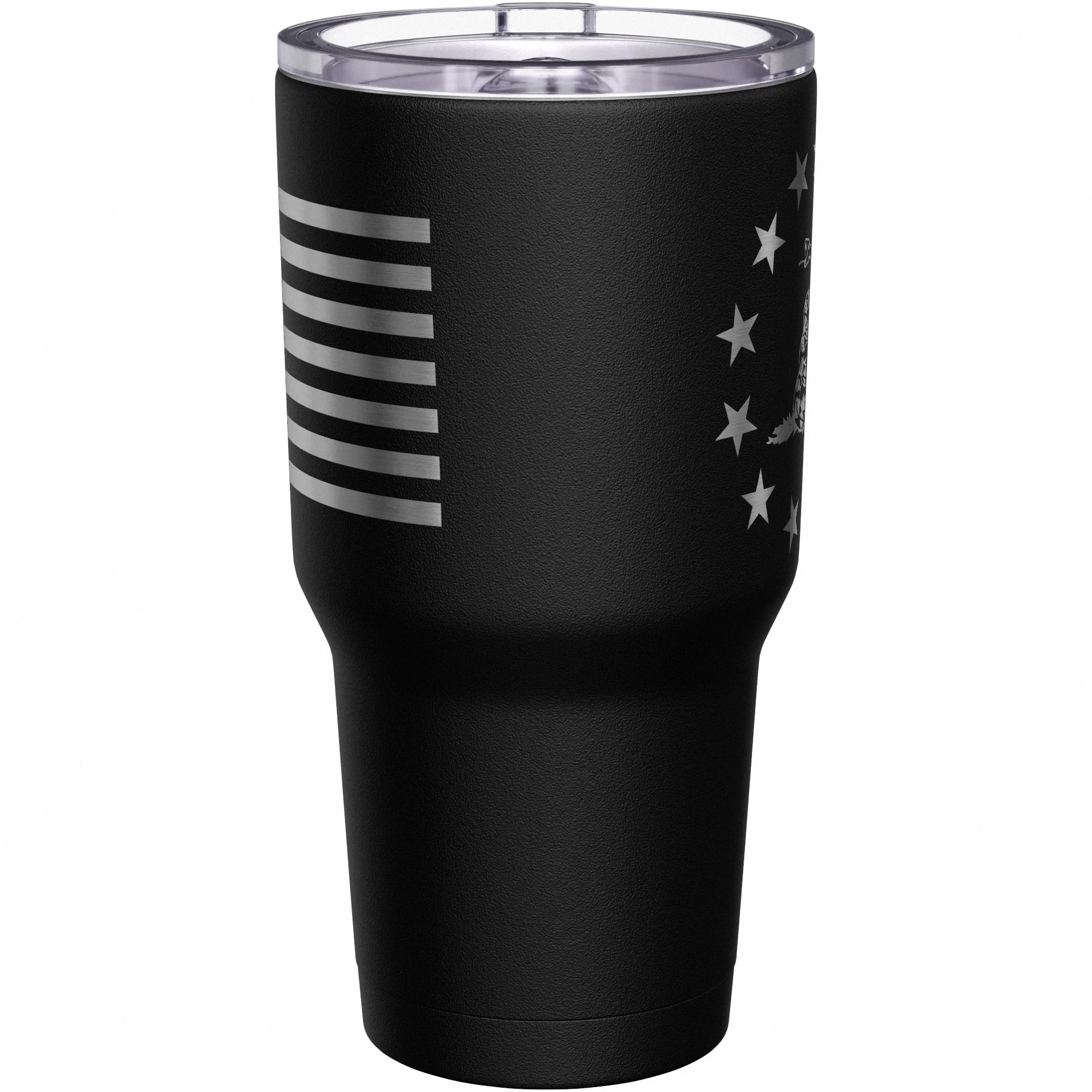 Betsy Ross Gadsden Flag + American Flag Stainless Steel Tumbler - Image 3