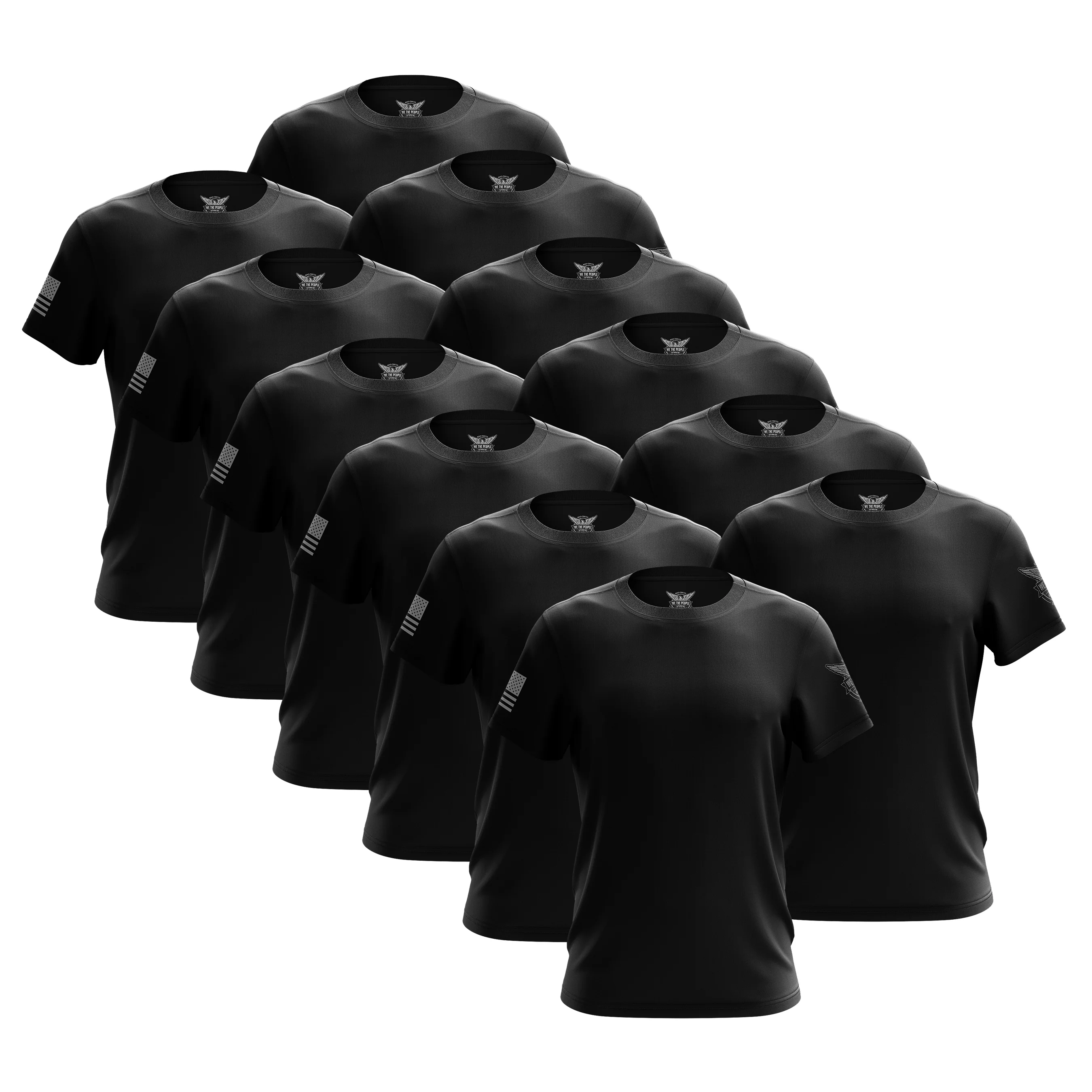 Black Freedom Short Sleeve Shirt Bundle (12 Pack)