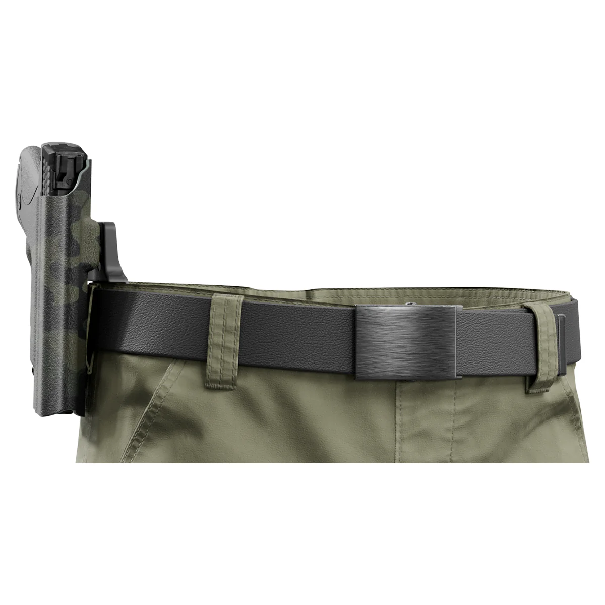 Black Multicam Custom Printed Holster - OWB Kydex Holster - Image 5