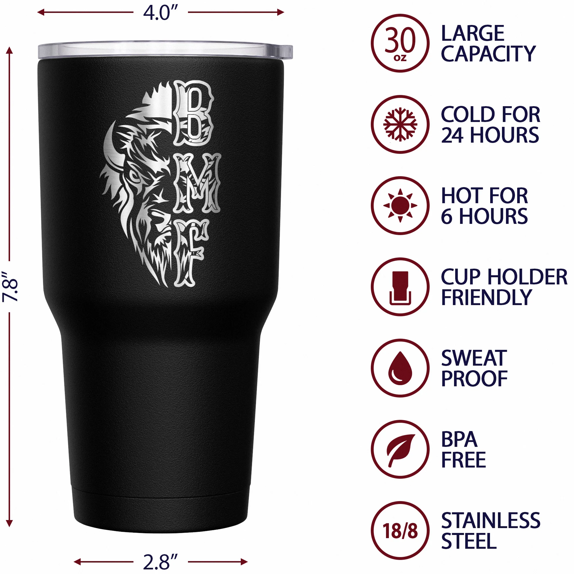 BMF Bison Stainless Steel Tumbler - Image 6