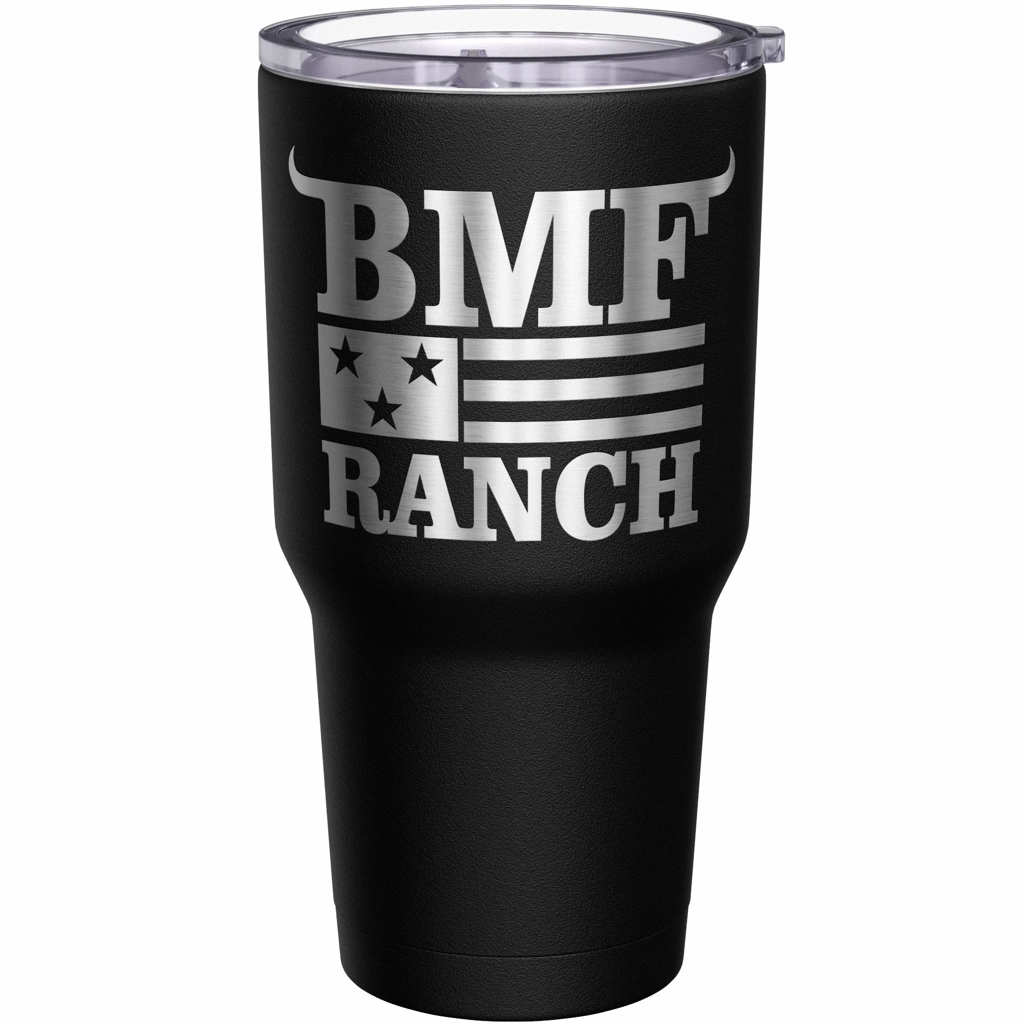 BMF Ranch Flag Stainless Steel Tumbler - Image 2