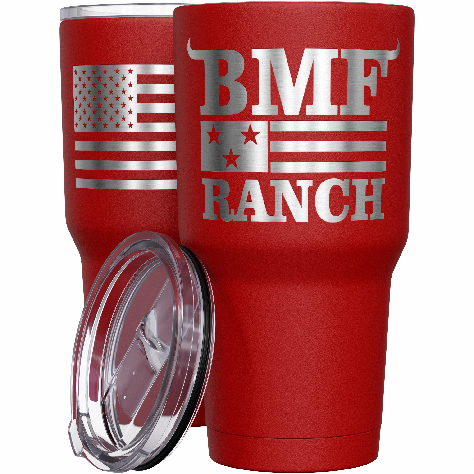 BMF Ranch Flag Stainless Steel Tumbler - Image 8