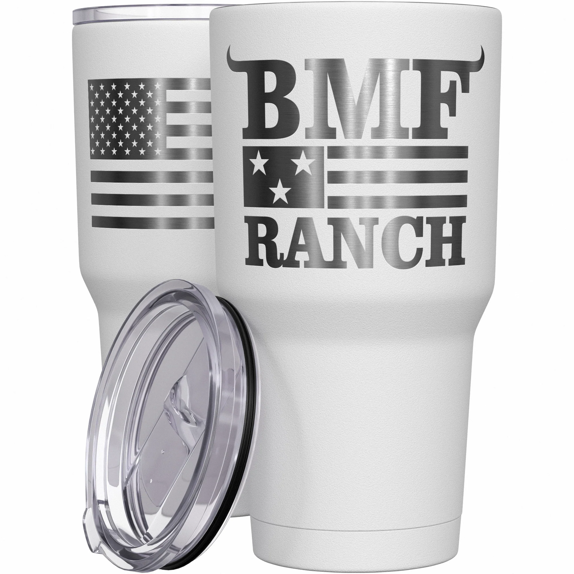 BMF Ranch Flag Stainless Steel Tumbler - Image 9