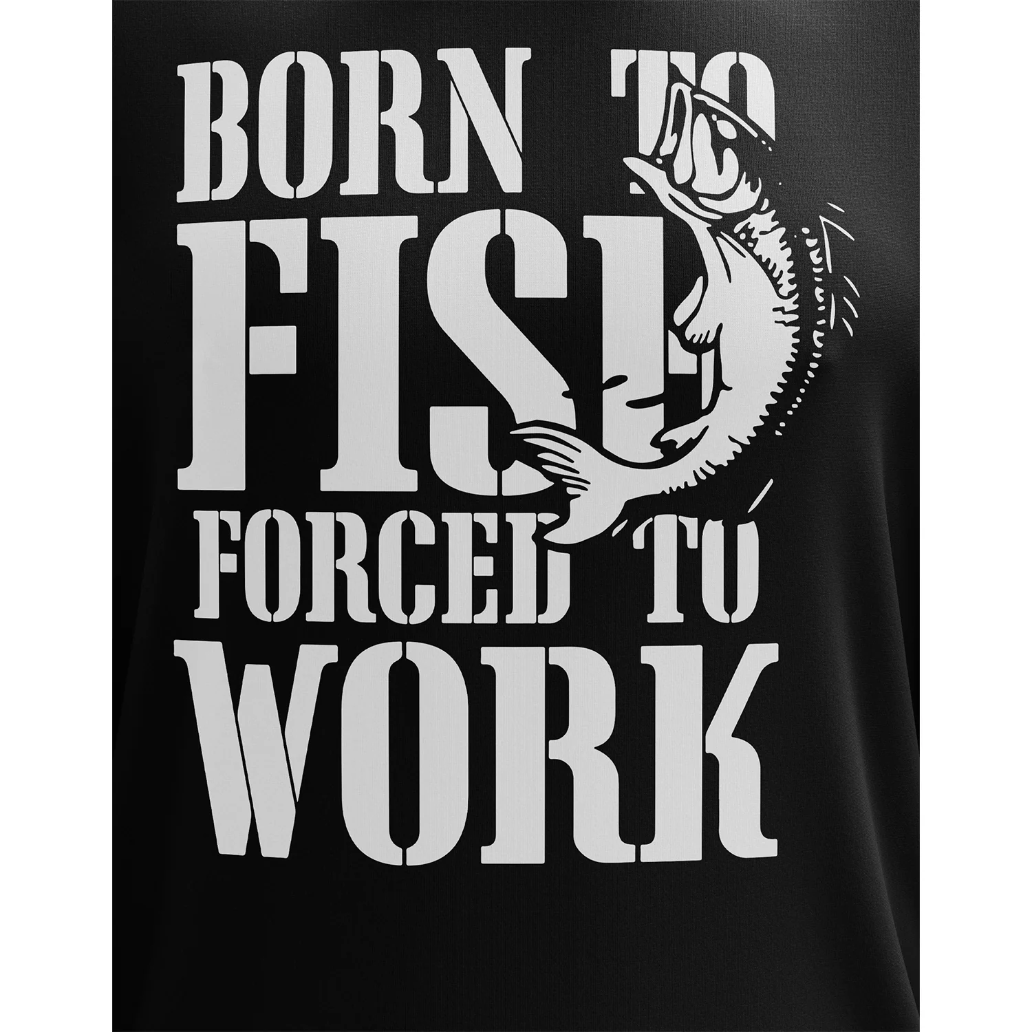 Born to Fish Forced to Work Long Sleeve Shirt - Image 3