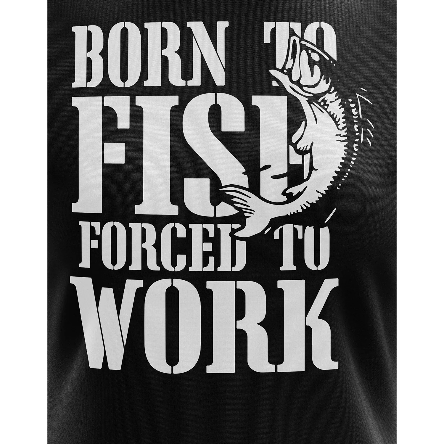 Born to Fish Forced to Work Women's Short Sleeve Shirt - Image 3