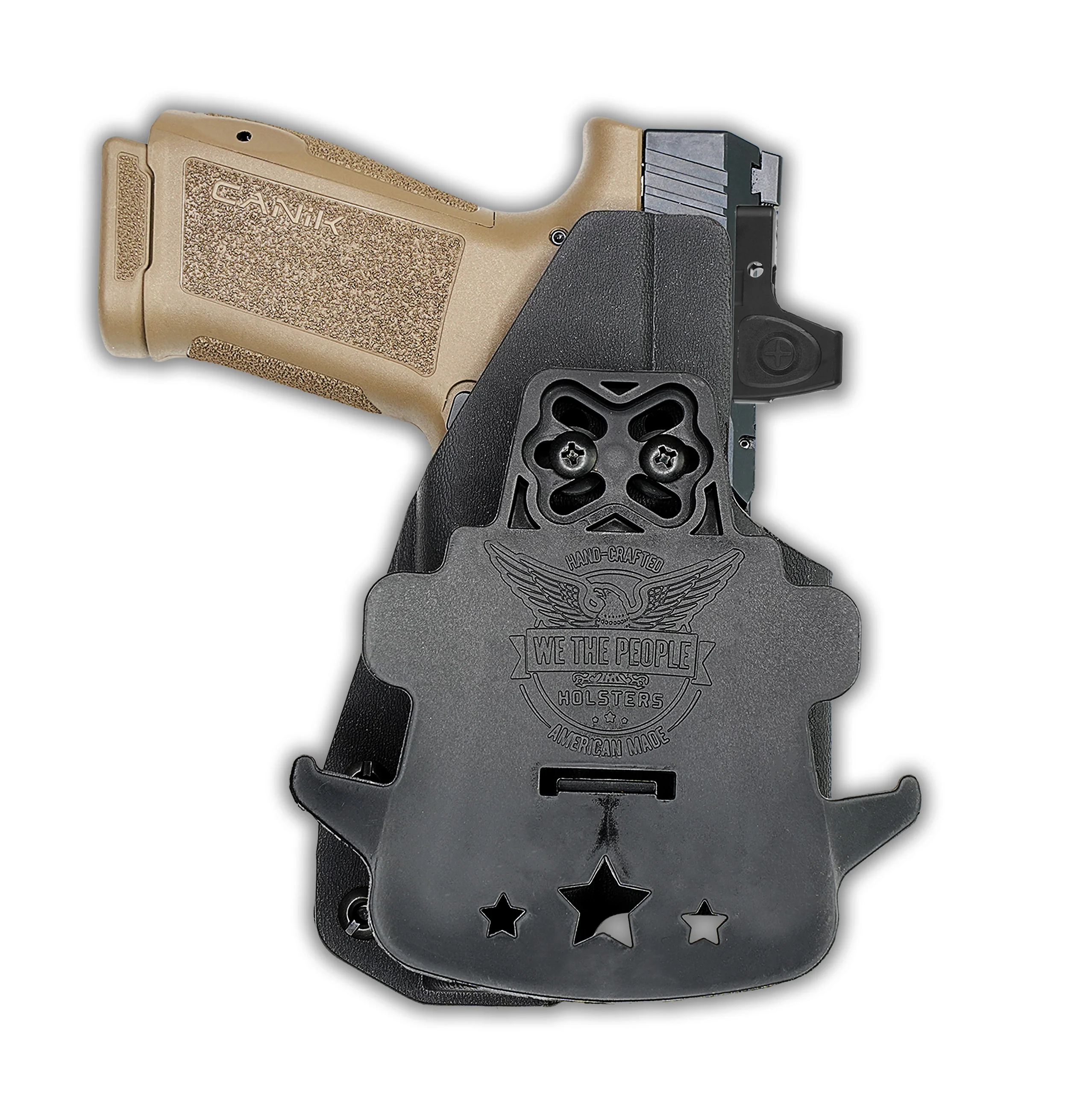 Canik METE MC9L with Streamlight TLR-7 Sub Light Red Dot Optic Cut OWB Holster - Image 4