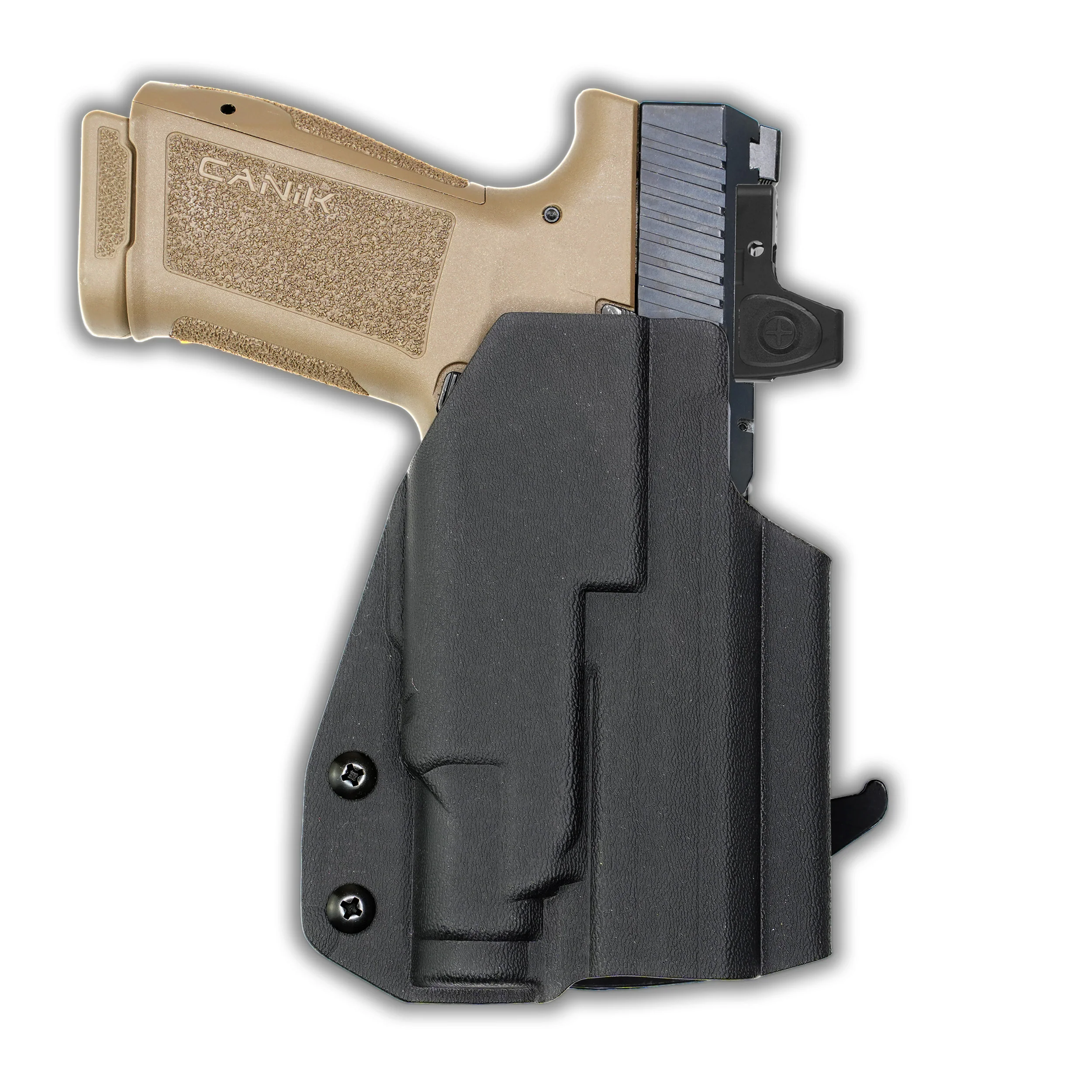 Canik METE MC9LS with Streamlight TLR-7 Sub Light Red Dot Optic Cut OWB Holster