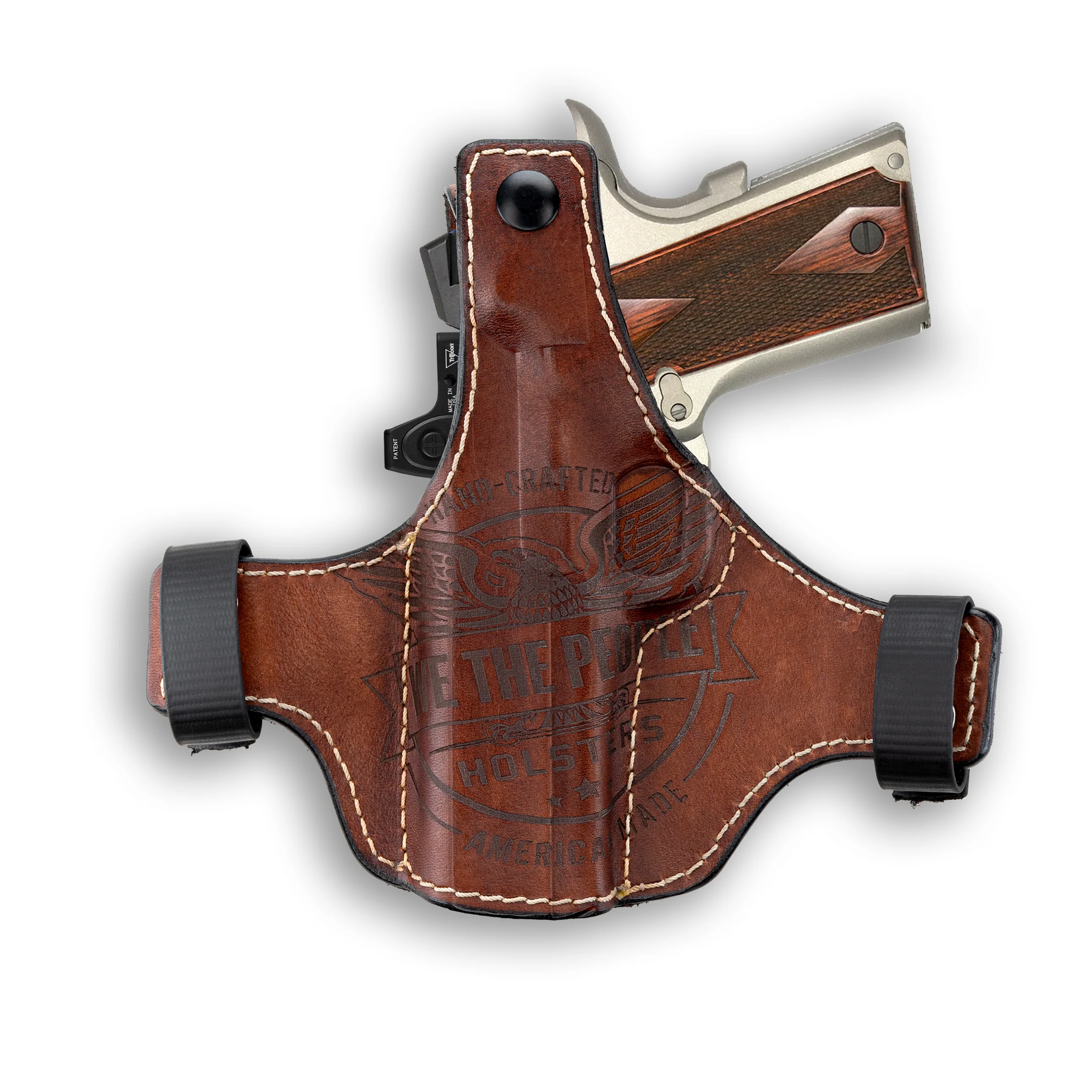 Canik TP9 Elite Combat Independence Thumb Break Leather OWB Holster - Image 2