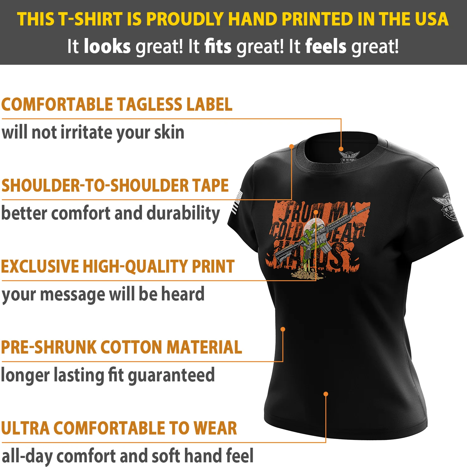 Cold Undead Hands Women's Short Sleeve Shirt - Image 6