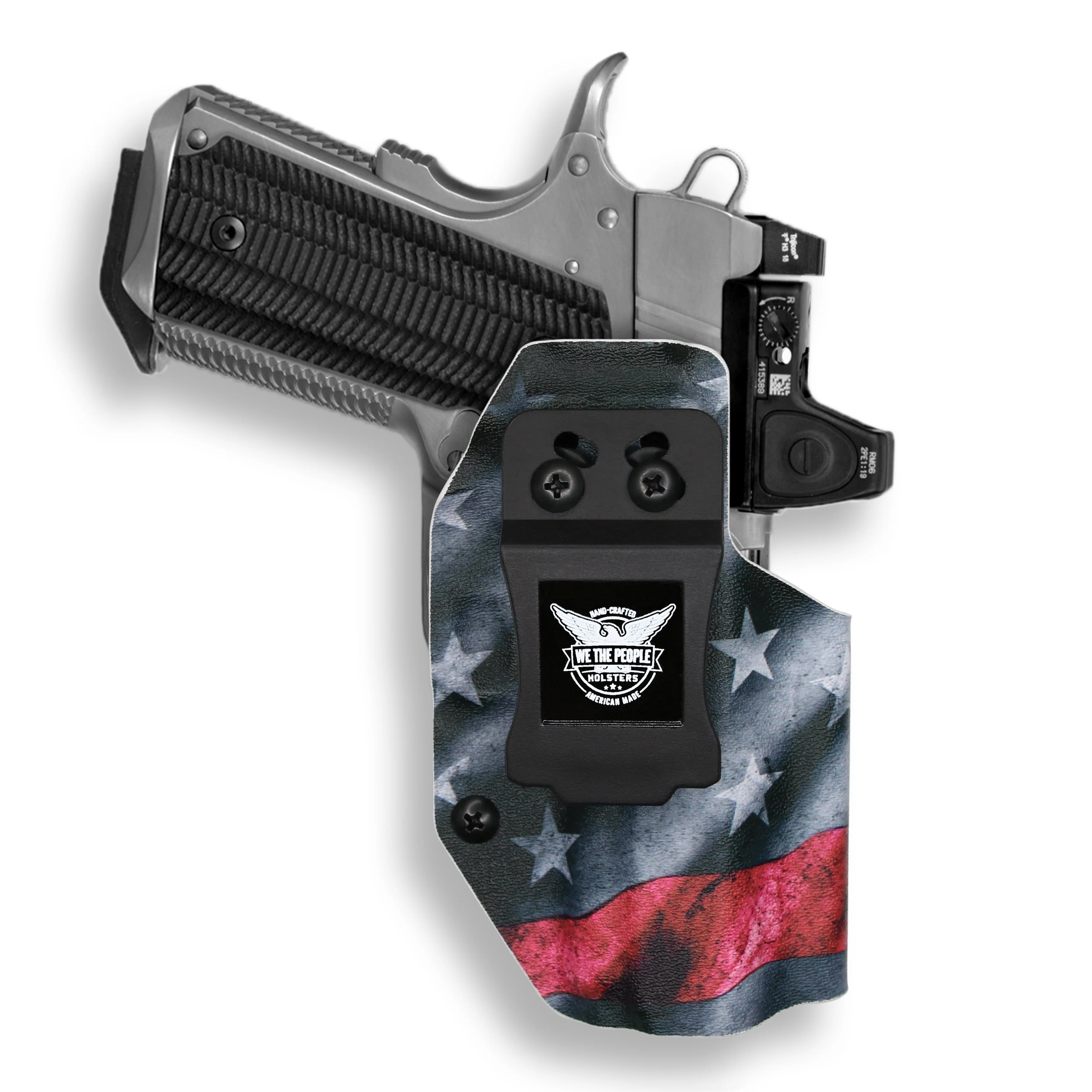 Colt 1911 3.25" Defender 45ACP No Rail Only Red Dot Optic Cut IWB Holster - Image 13