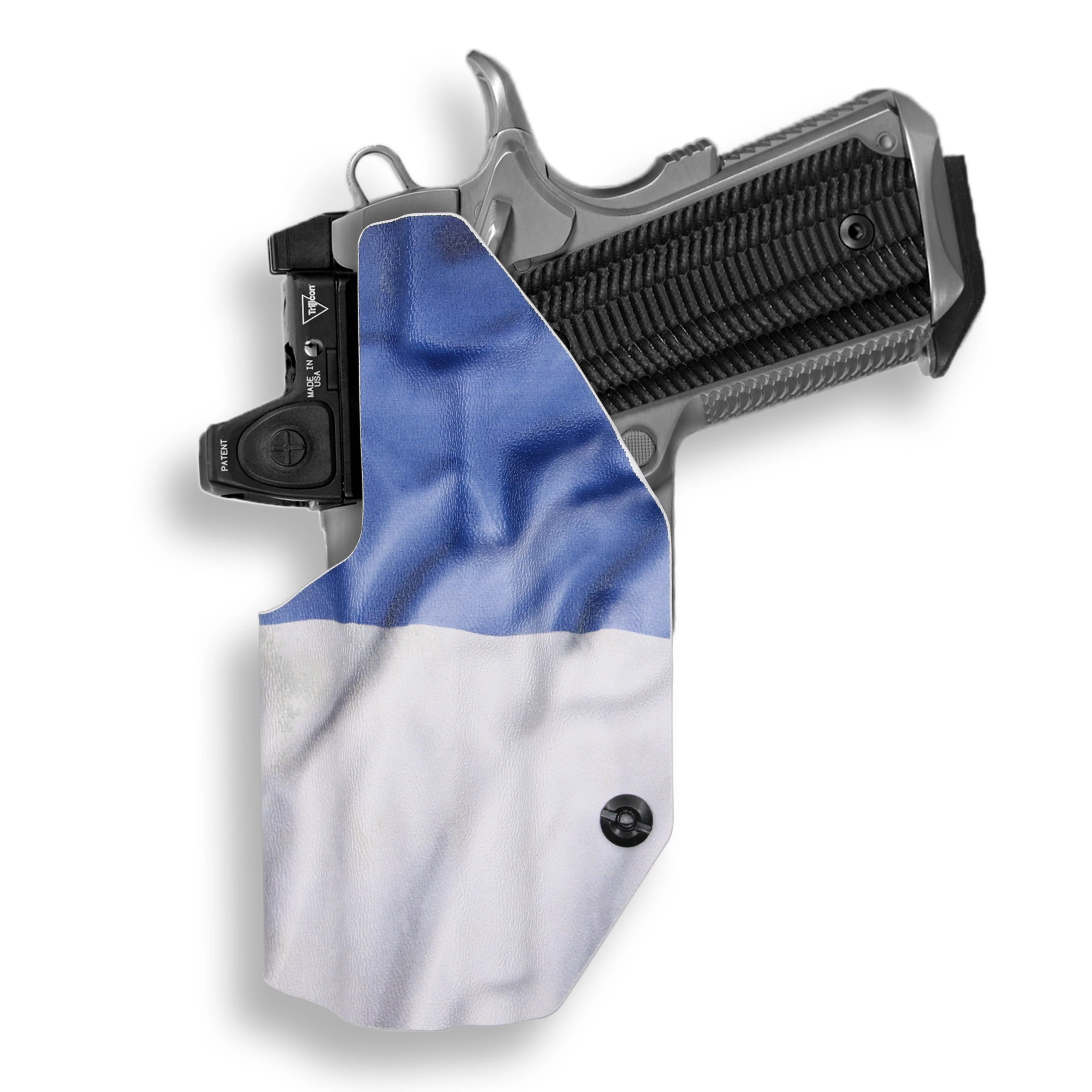 Colt 1911 3.25" Defender 45ACP No Rail Only Red Dot Optic Cut IWB Holster - Image 22