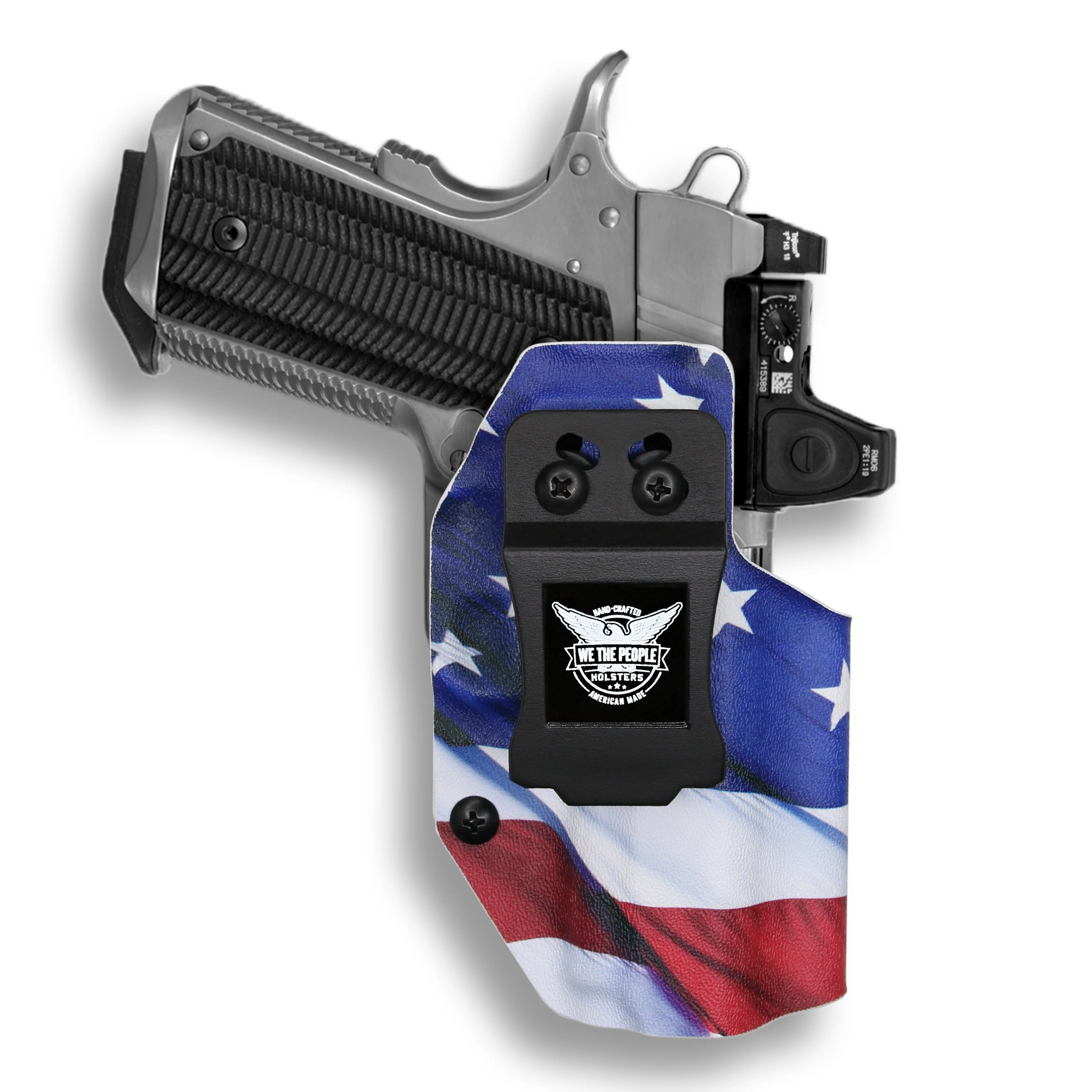 Colt 1911 3.25" Defender 45ACP No Rail Only Red Dot Optic Cut IWB Holster - Image 9