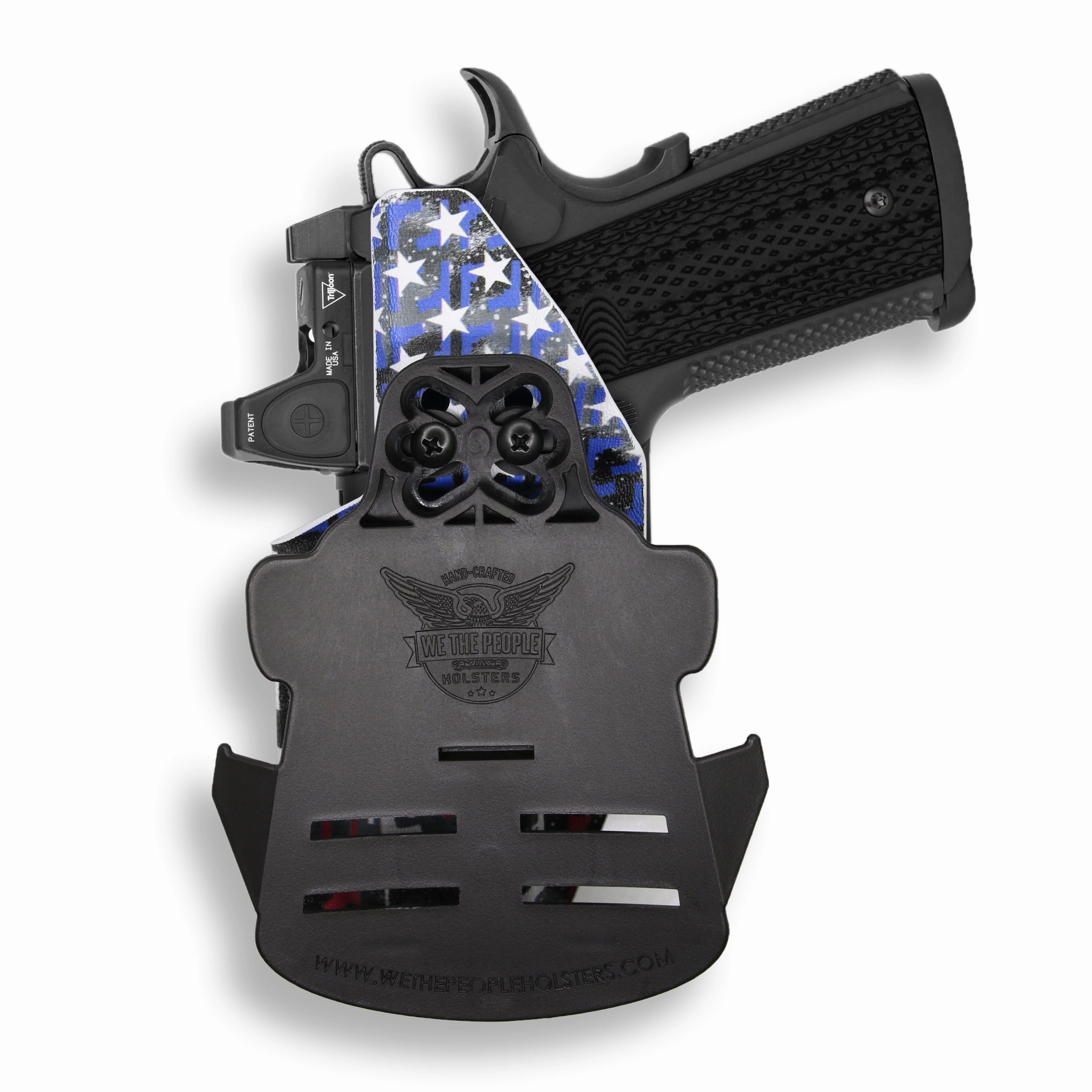 Colt 1911 4" 45ACP with Rail Only Red Dot Optic Cut OWB Holster - Image 33