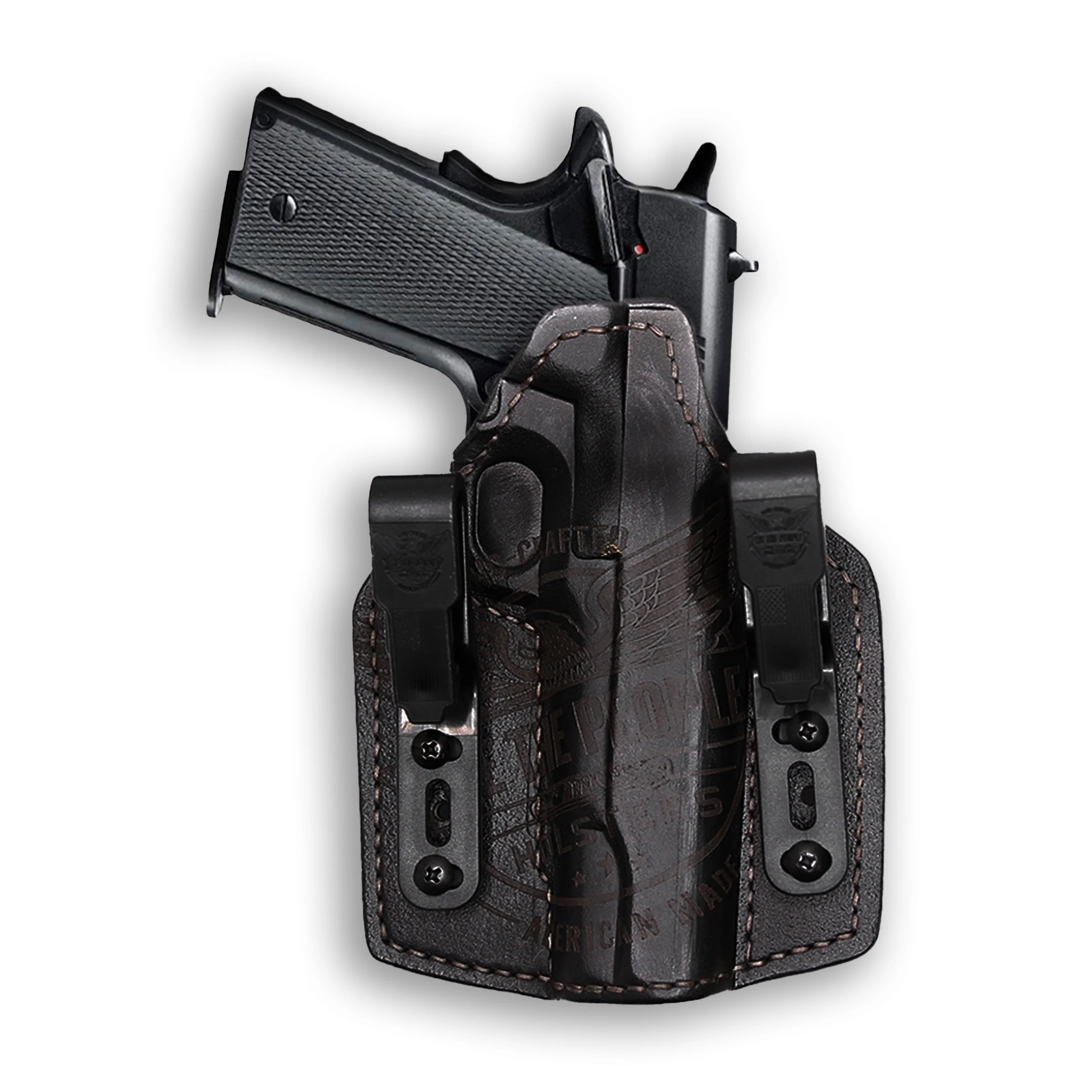 Colt 1911 5" Government No Rail Only Independence Leather IWB Holster - Image 4